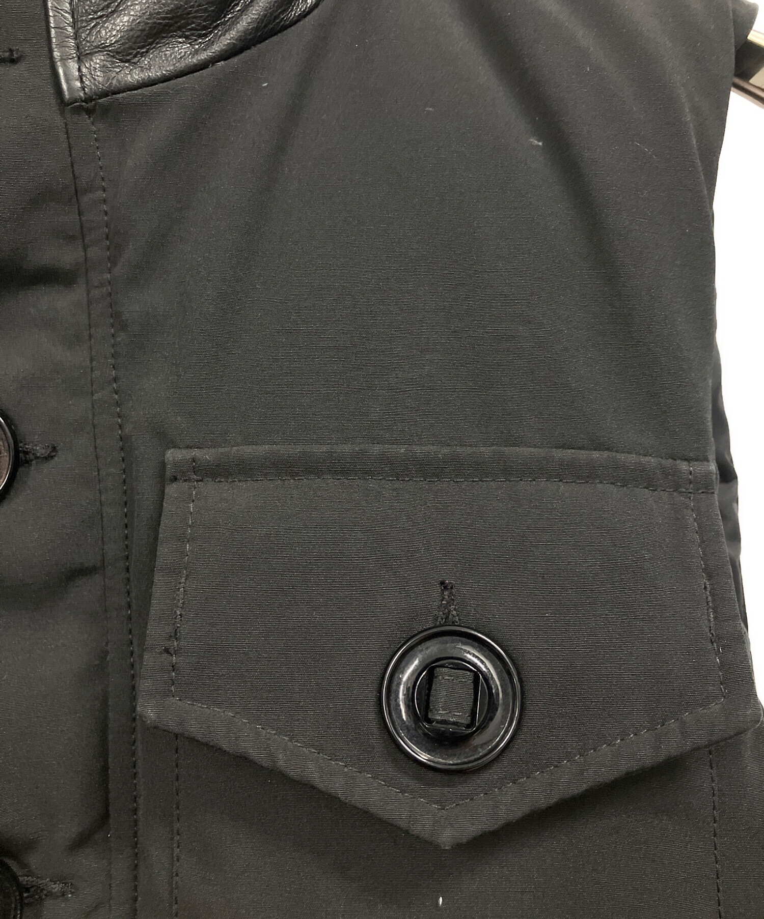 中古・古着通販】CANADA GOOSE (カナダグース) ダウンベスト ブラック