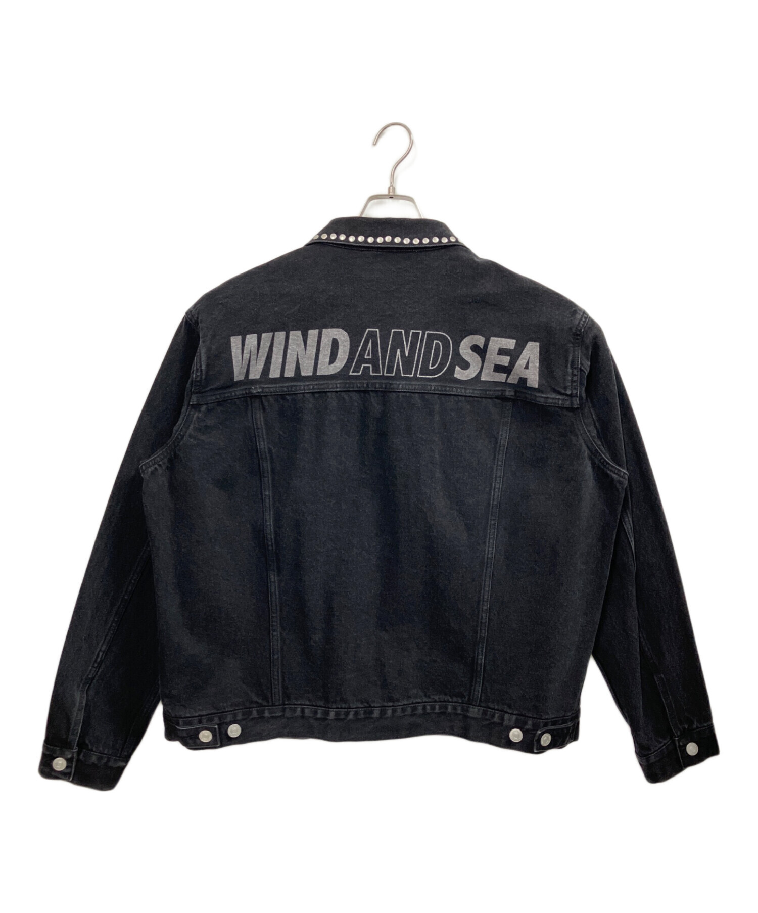 中古・古着通販】WIND AND SEA (ウィンダンシー) STUDDED DENIM JACKET