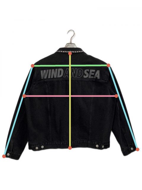 中古・古着通販】WIND AND SEA (ウィンダンシー) STUDDED DENIM JACKET