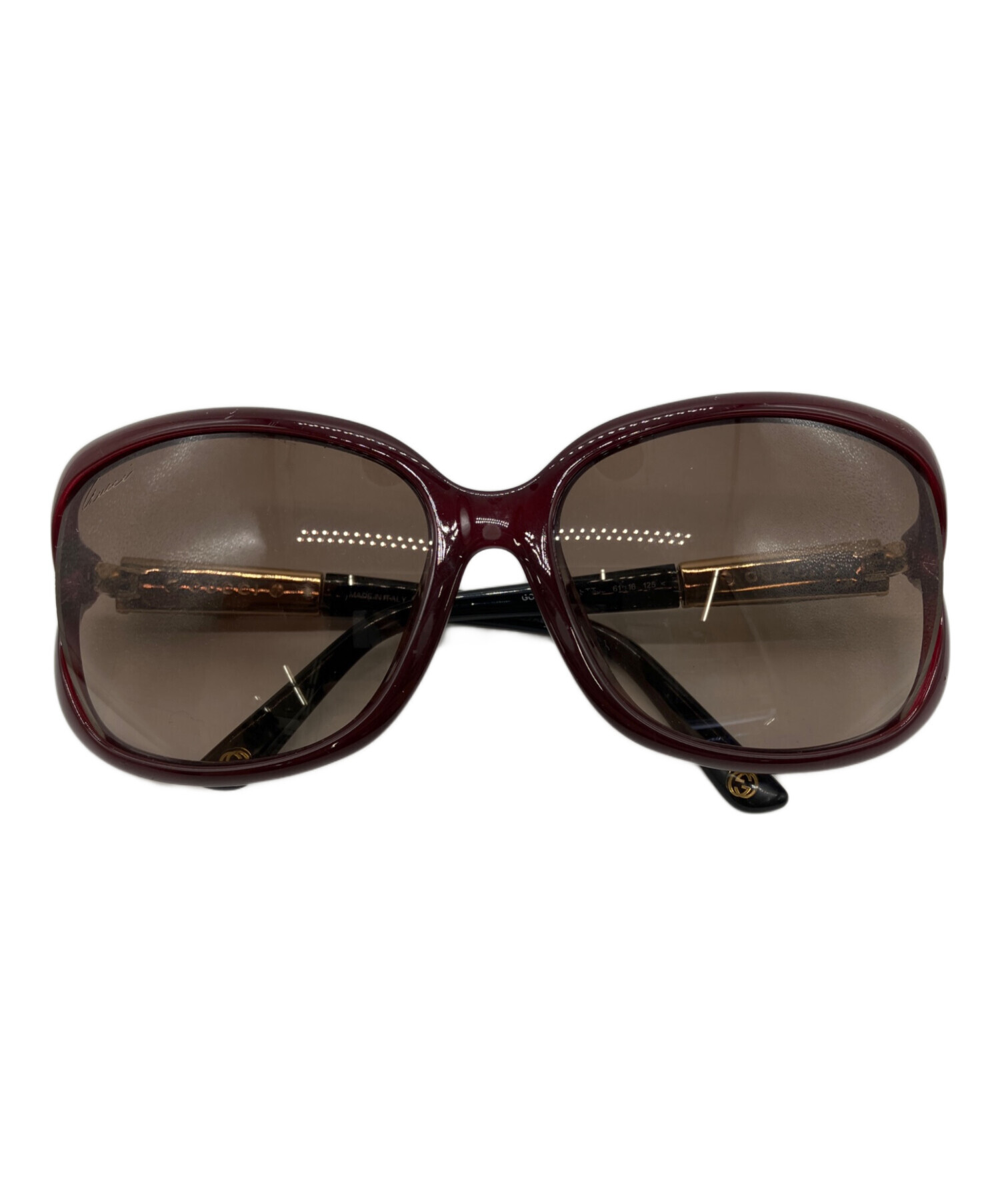美品　グッチ　サングラス　未使用 中古・古着通販】GUCCI (グッチ) サングラス レッド｜ブランド・古着
