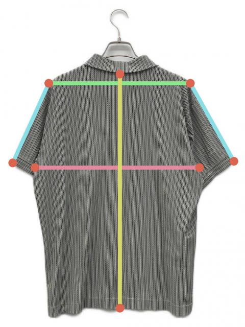 中古・古着通販】ISSEY MIYAKE (イッセイミヤケ) ハーフジップシャツ