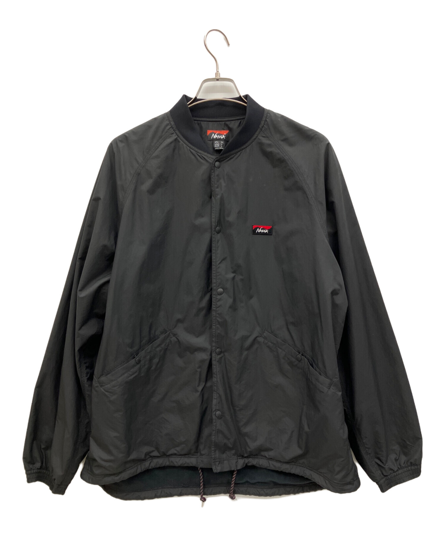 ナンガリブカラーコーチジャケット　【新品未使用タグ】　2枚目画像参照 新品 NANGAナンガ リブカラーコーチジャケット 黒 M - メルカリ