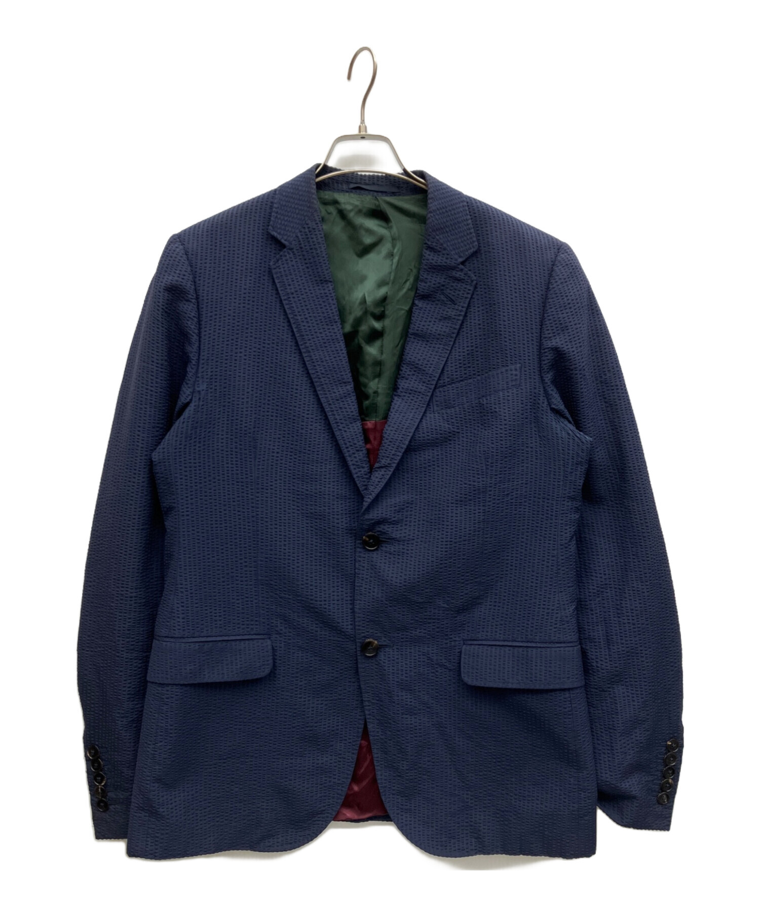 中古・古着通販】GUCCI (グッチ) シルクジャケット ネイビー サイズ:7 