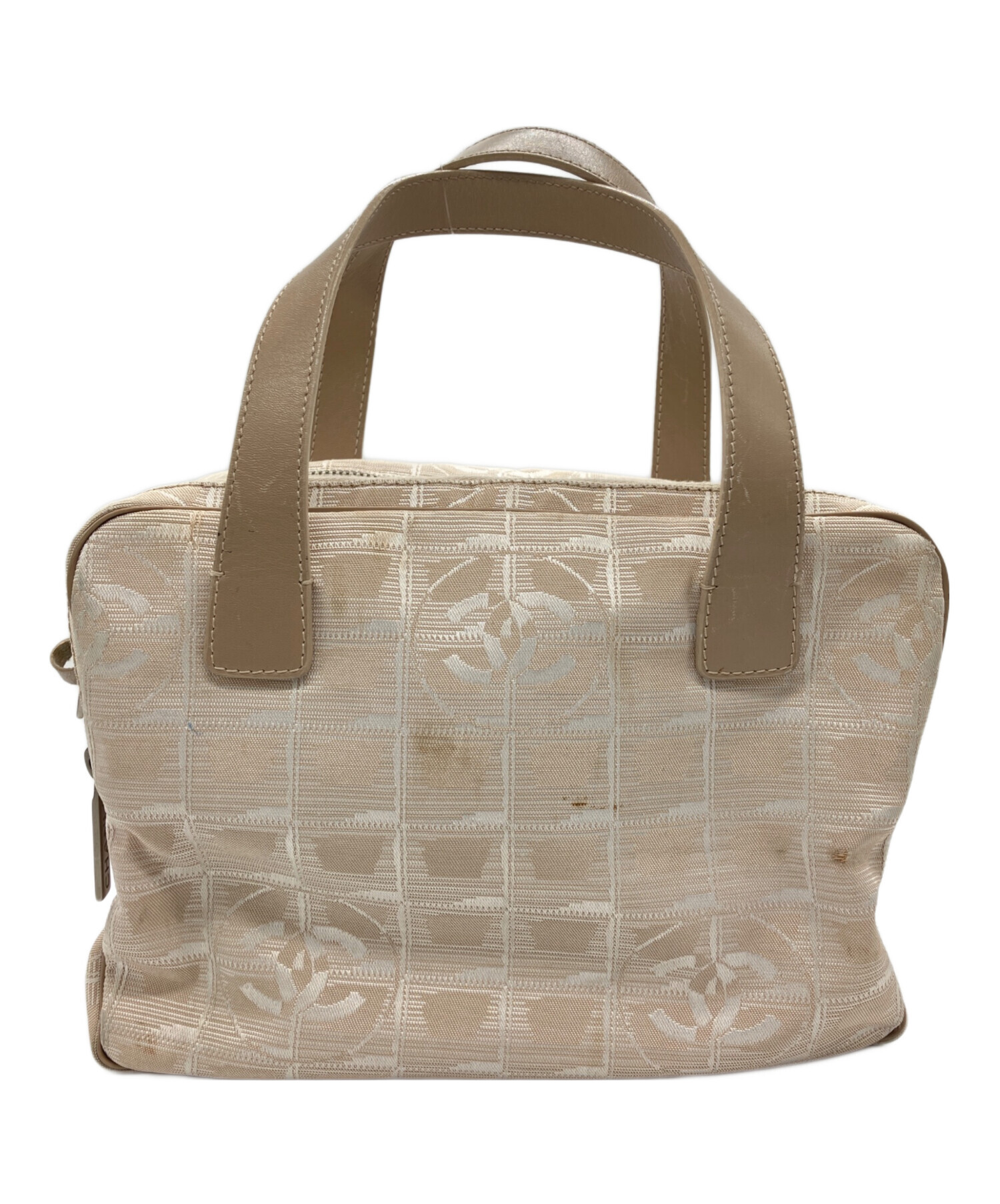 CHANEL ニュートラベルライン ハンドバッグ ベージュ 中古・古着通販】CHANEL (シャネル) ニュートラベルライン