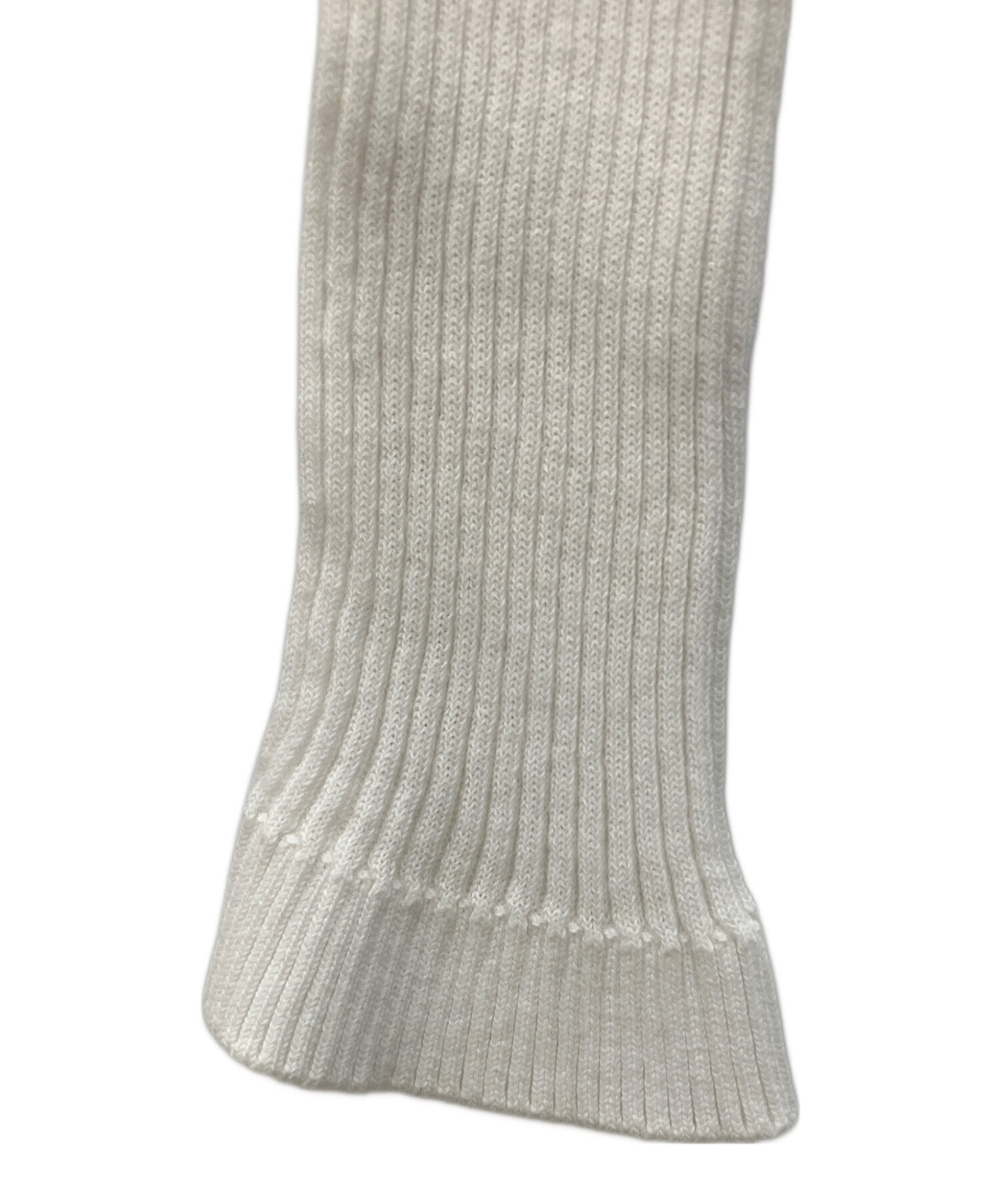 中古・古着通販】patou (パトゥ) 薄手ニット ホワイト サイズ:XS 