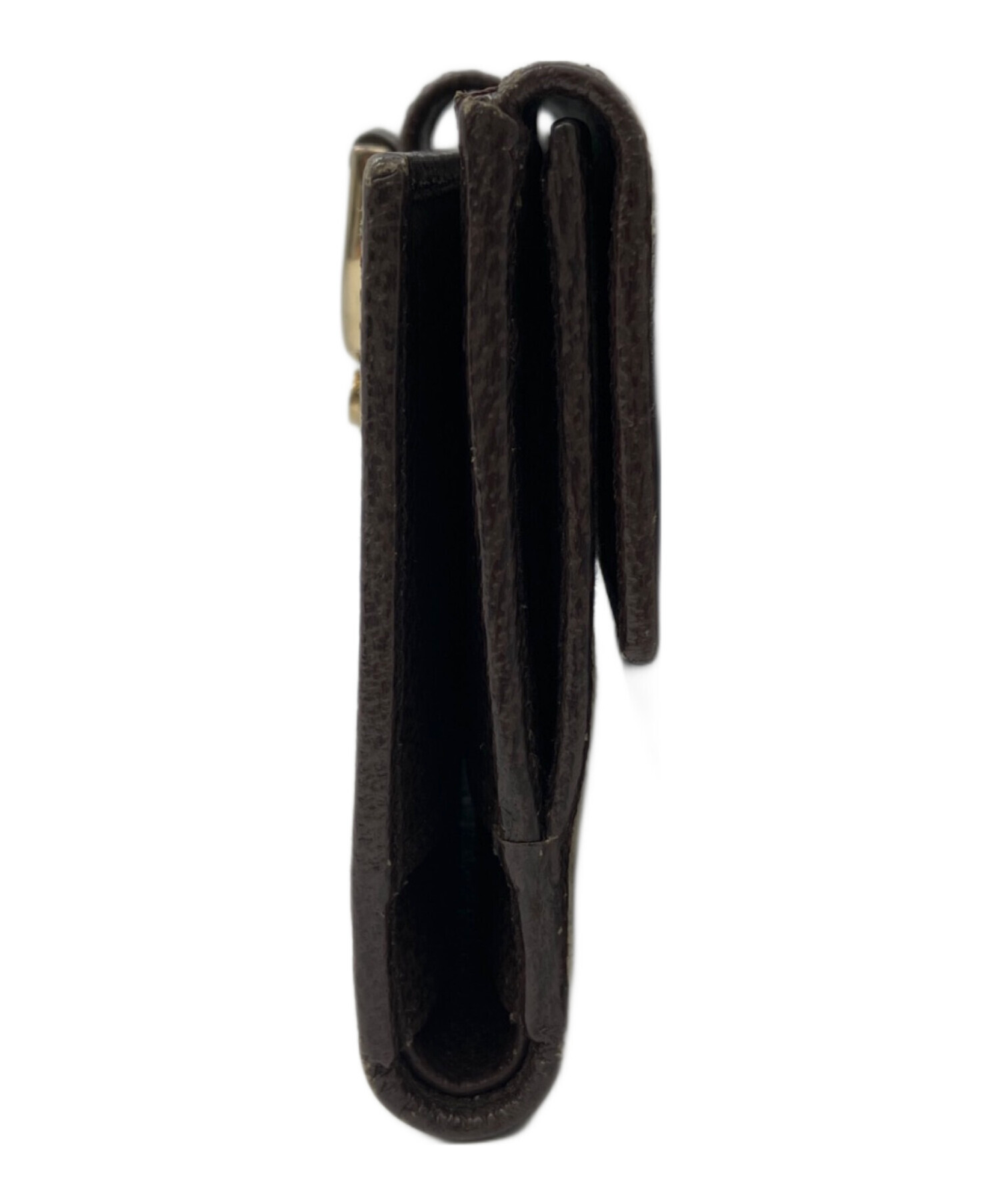 中古・古着通販】GUCCI (グッチ) GGキャンバス 長財布 ブラウン