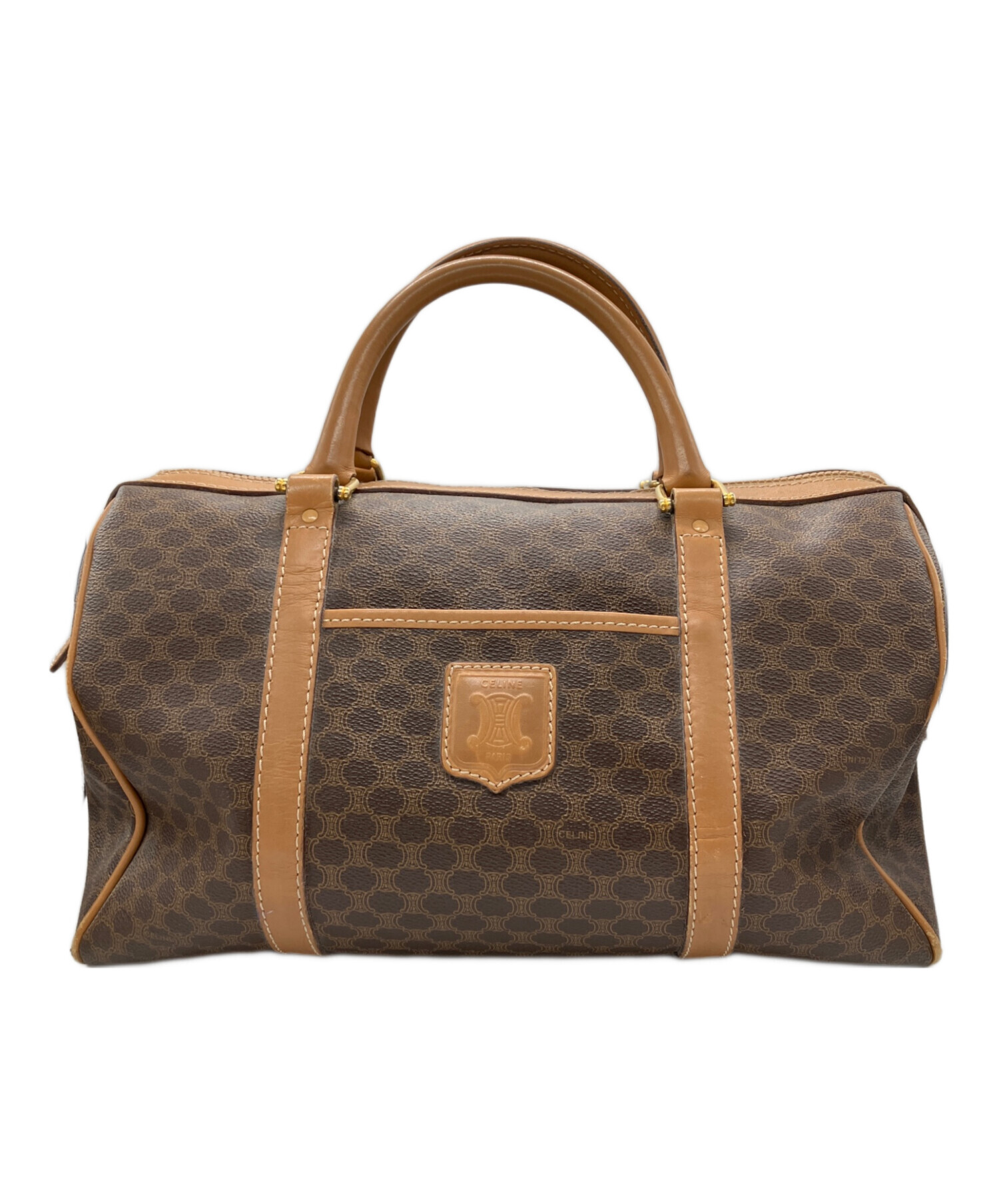 CELINE セリーヌ　ボストンバック　鍵付き　マカダム 中古・古着通販】CELINE (セリーヌ) マカダム ミニボストンバッグ