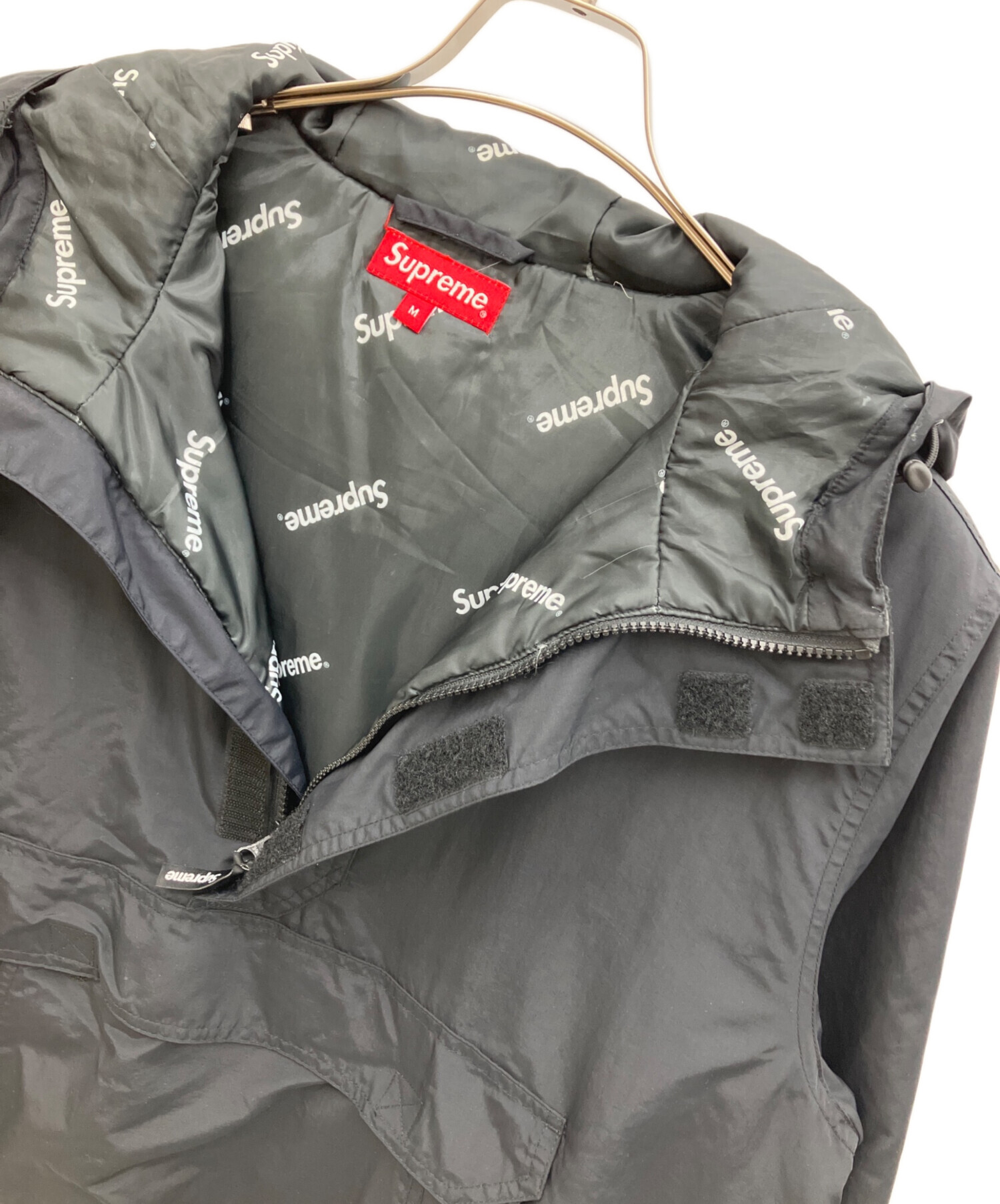 中古・古着通販】SUPREME (シュプリーム) Hooded Logo Half Zip