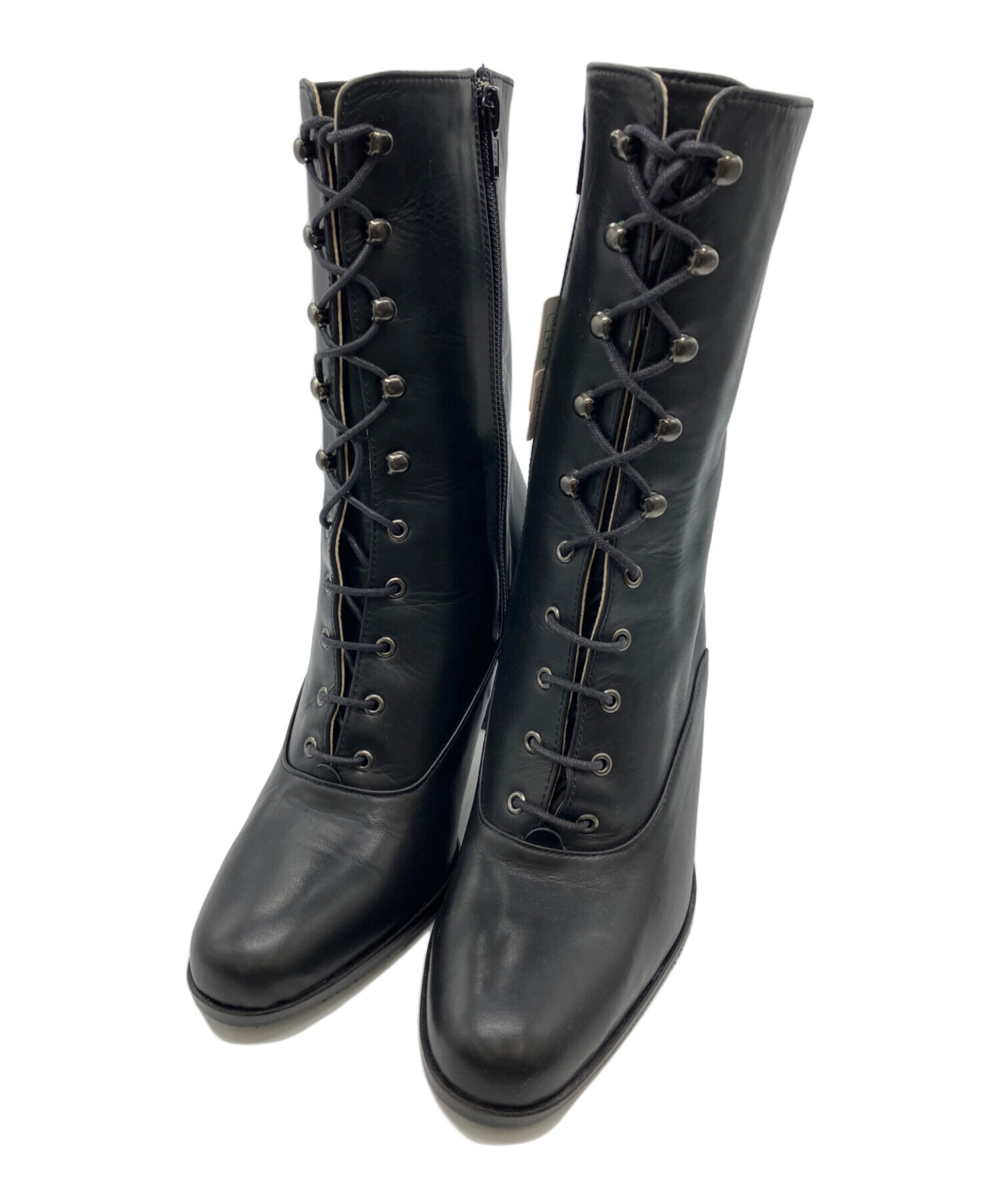 【SAINT LAURENT PARIS】レースアップ レザー ブーツ SAINT LAURENT PARIS】レースアップ レザー ブーツ