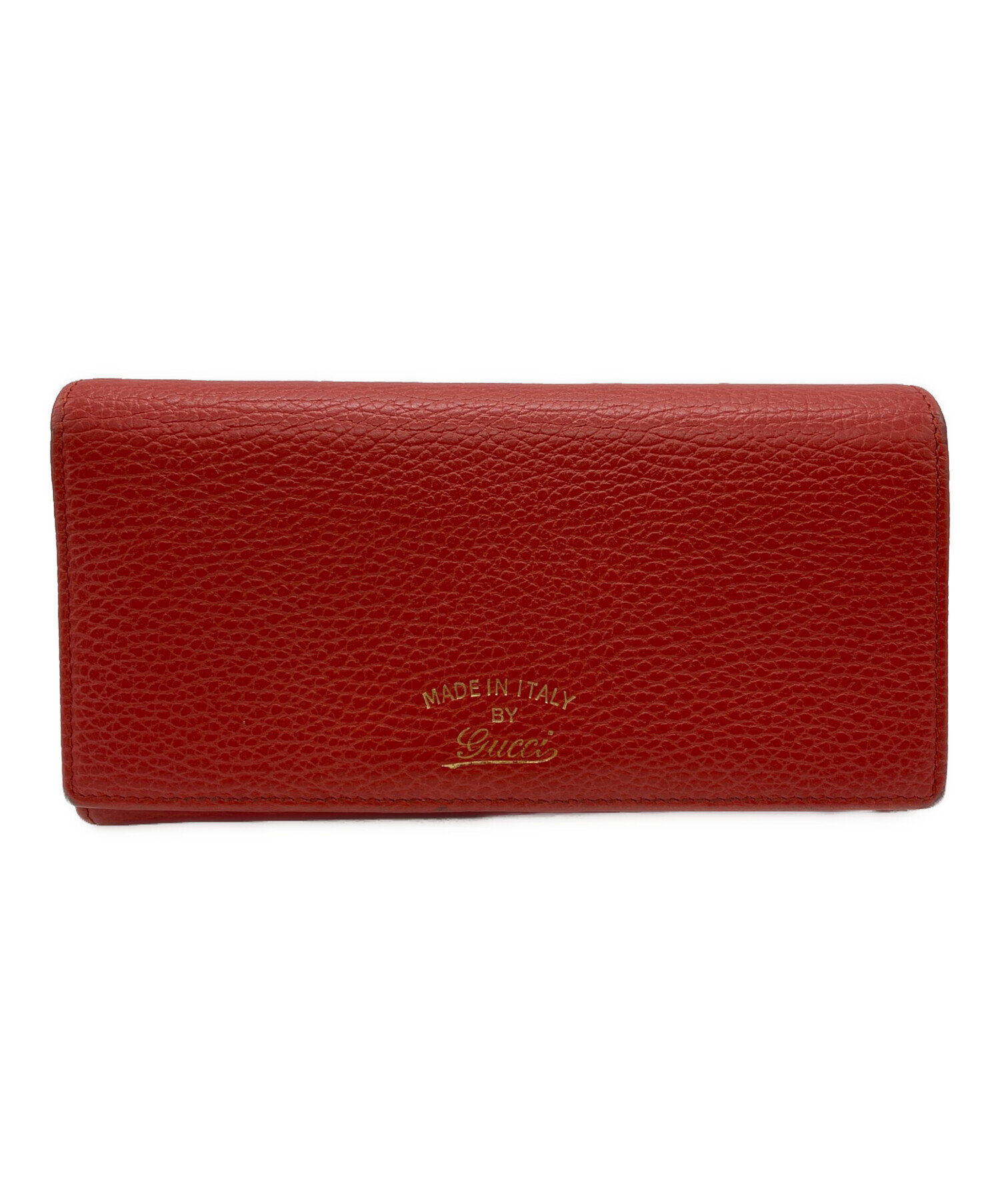 中古・古着通販】GUCCI (グッチ) 長財布 レッド｜ブランド・古着通販