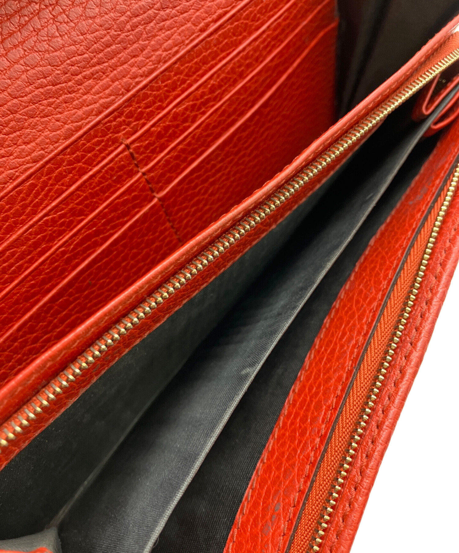 中古・古着通販】GUCCI (グッチ) 長財布 レッド｜ブランド・古着通販