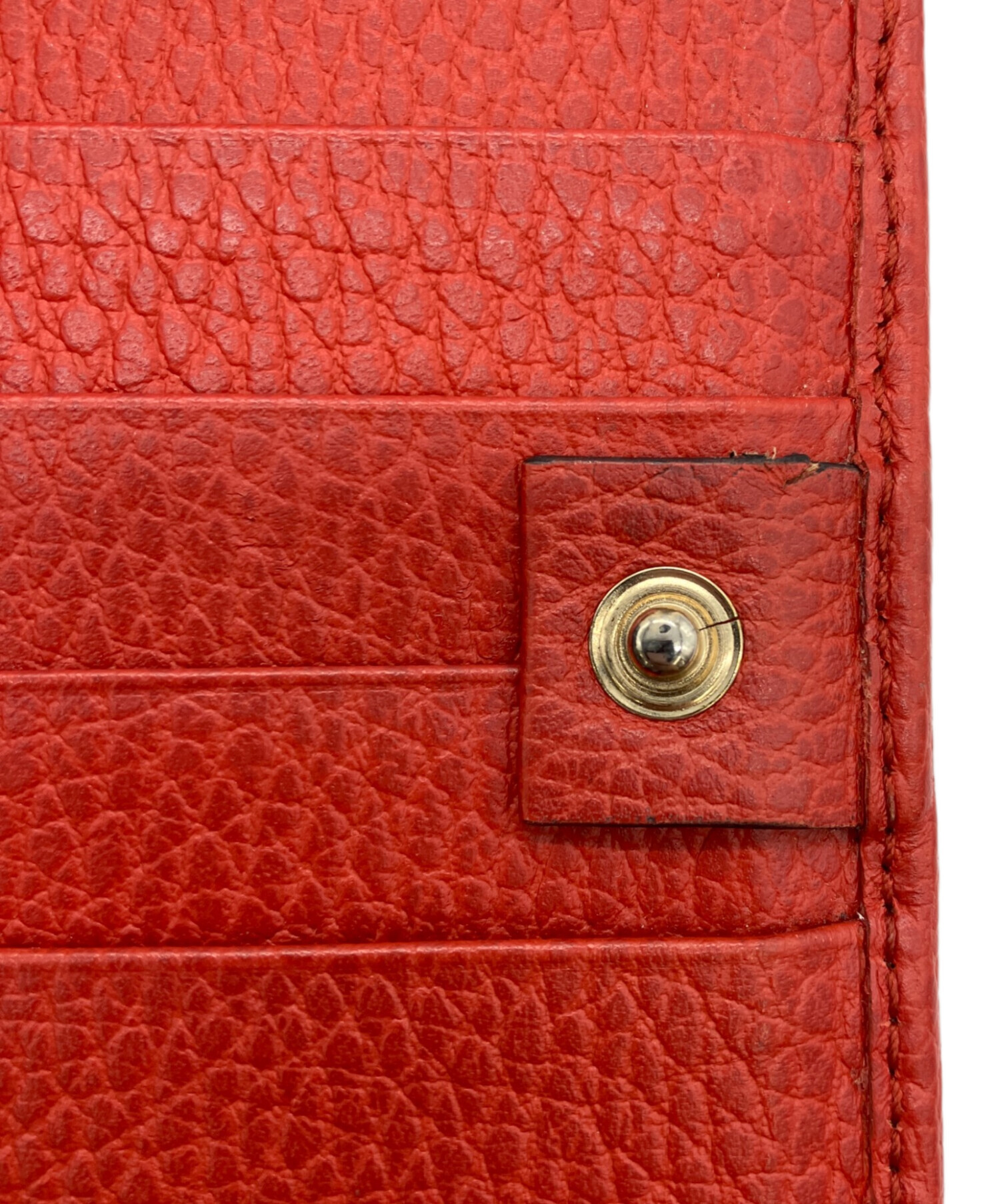 中古・古着通販】GUCCI (グッチ) 長財布 レッド｜ブランド・古着通販