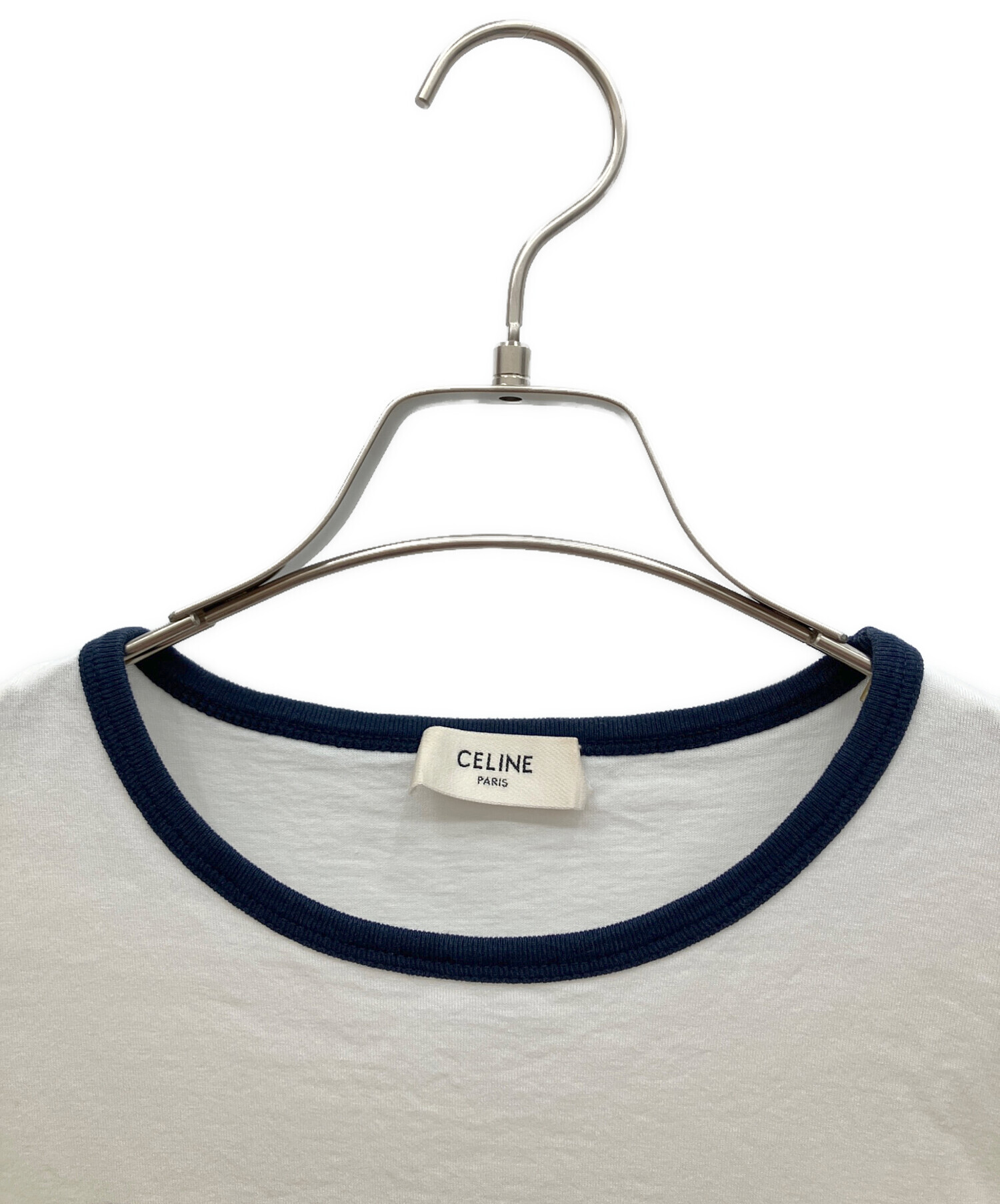 中古・古着通販】CELINE (セリーヌ) トリオンフ Tシャツ ホワイト