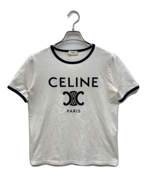 中古・古着通販】CELINE (セリーヌ) トリオンフ Tシャツ ホワイト