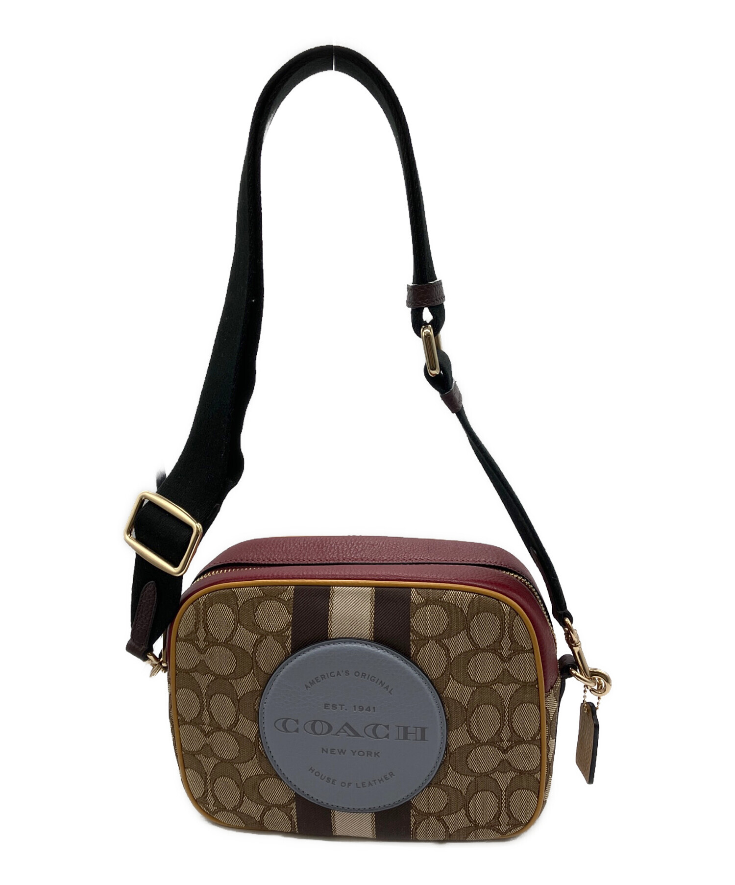 中古・古着通販】COACH (コーチ) ジャガードショルダーバッグ