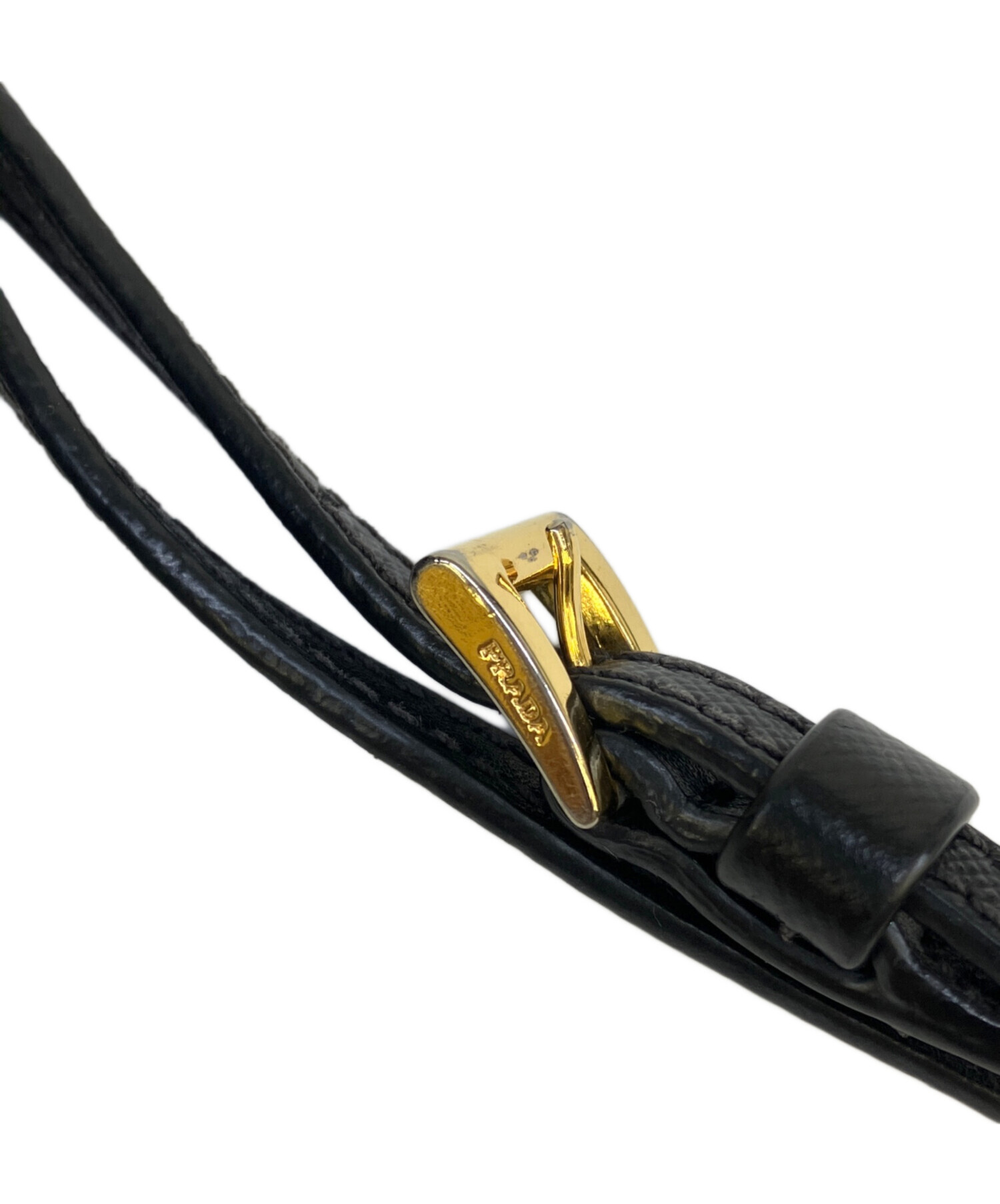 中古・古着通販】PRADA (プラダ) ナイロン ハンドポーチ ブラック 