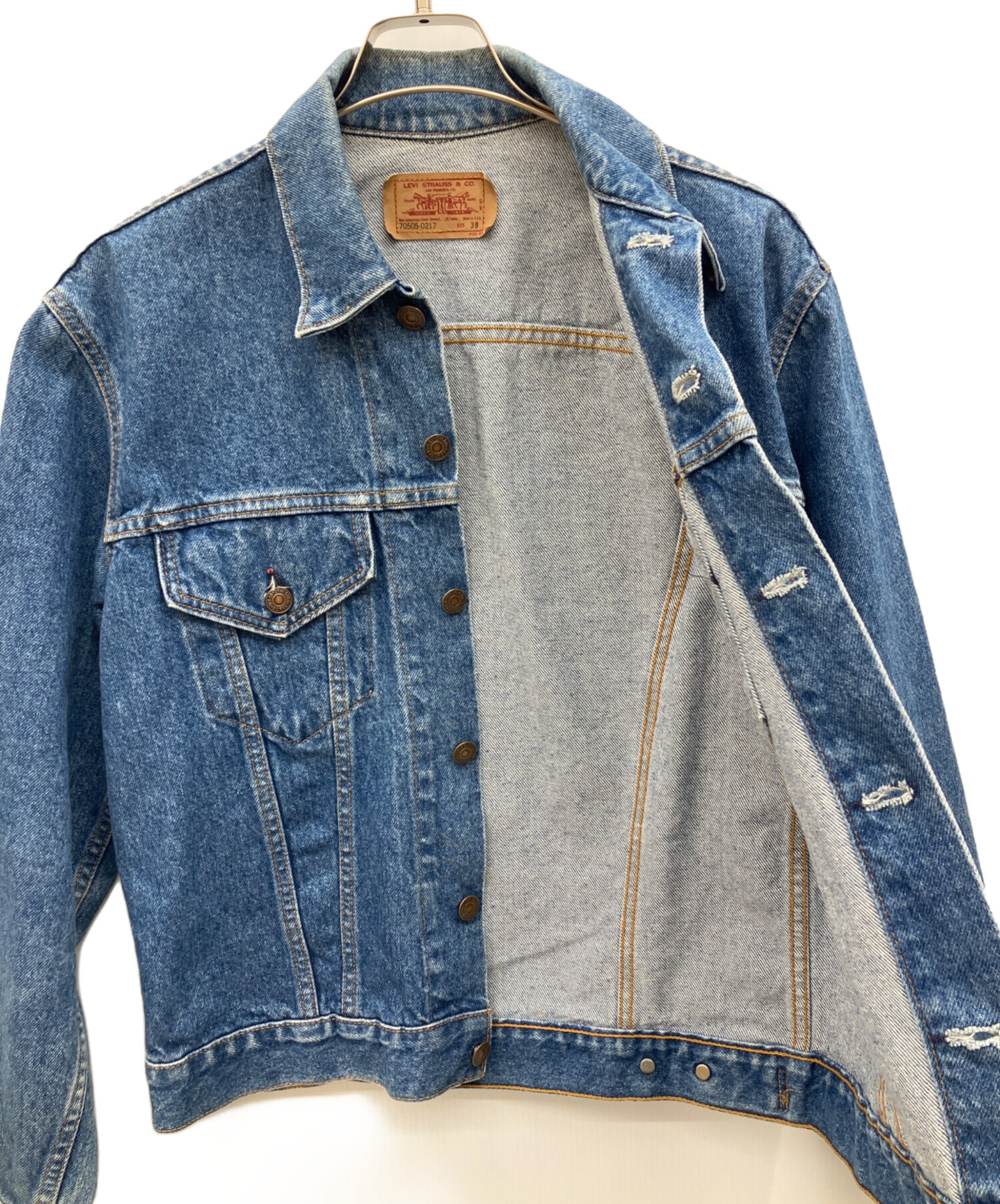 中古・古着通販】LEVI'S (リーバイス) デニムジャケット インディゴ