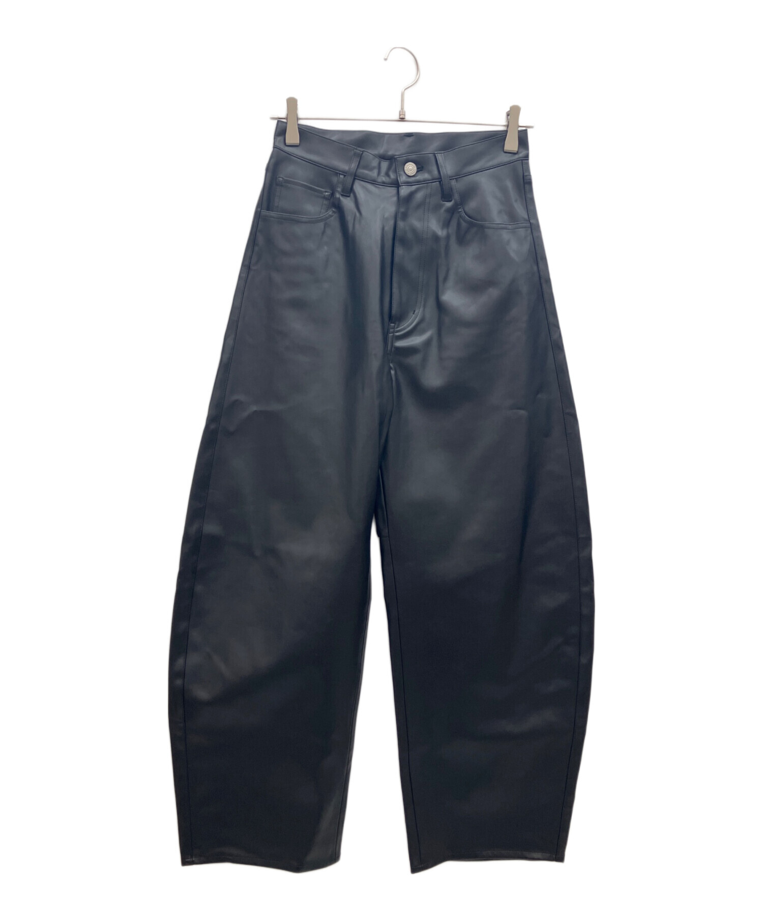 中古・古着通販】Curensology (カレンソロジー) レザーパンツ ブラック