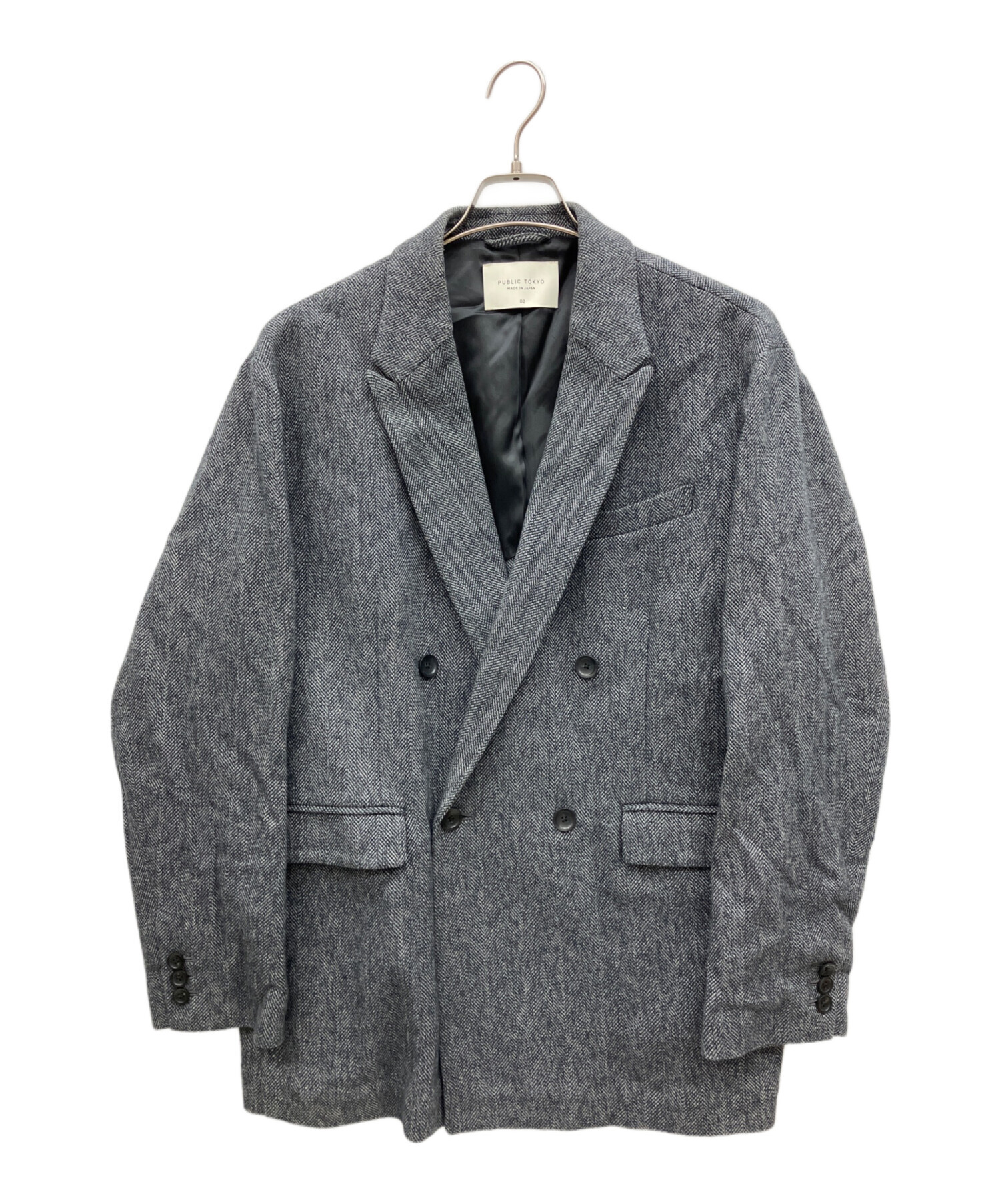 中古・古着通販】PUBLIC TOKYO (パブリックトウキョウ) コート グレー
