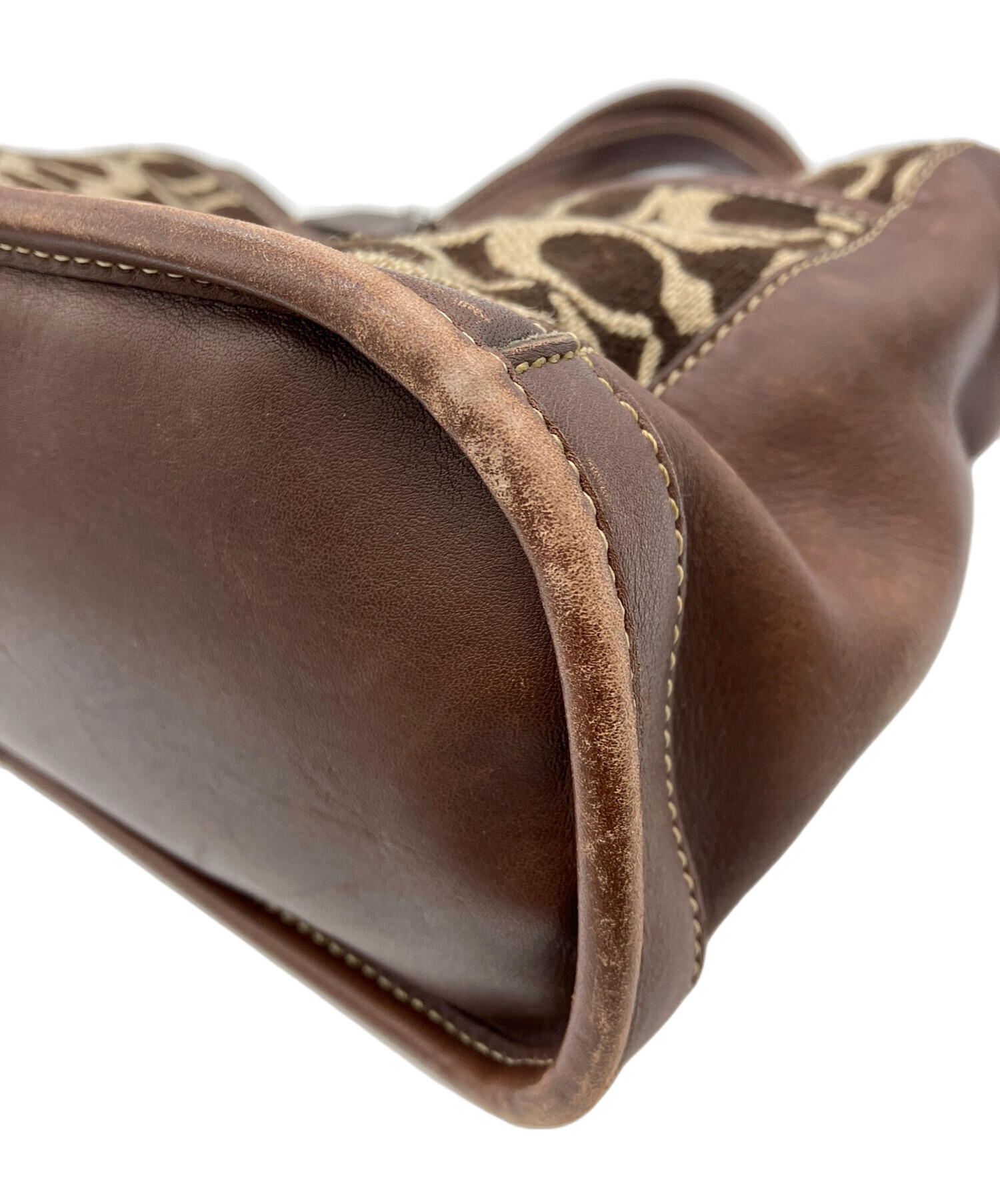 中古・古着通販】COACH (コーチ) ハンドバッグ ブラウン｜ブランド