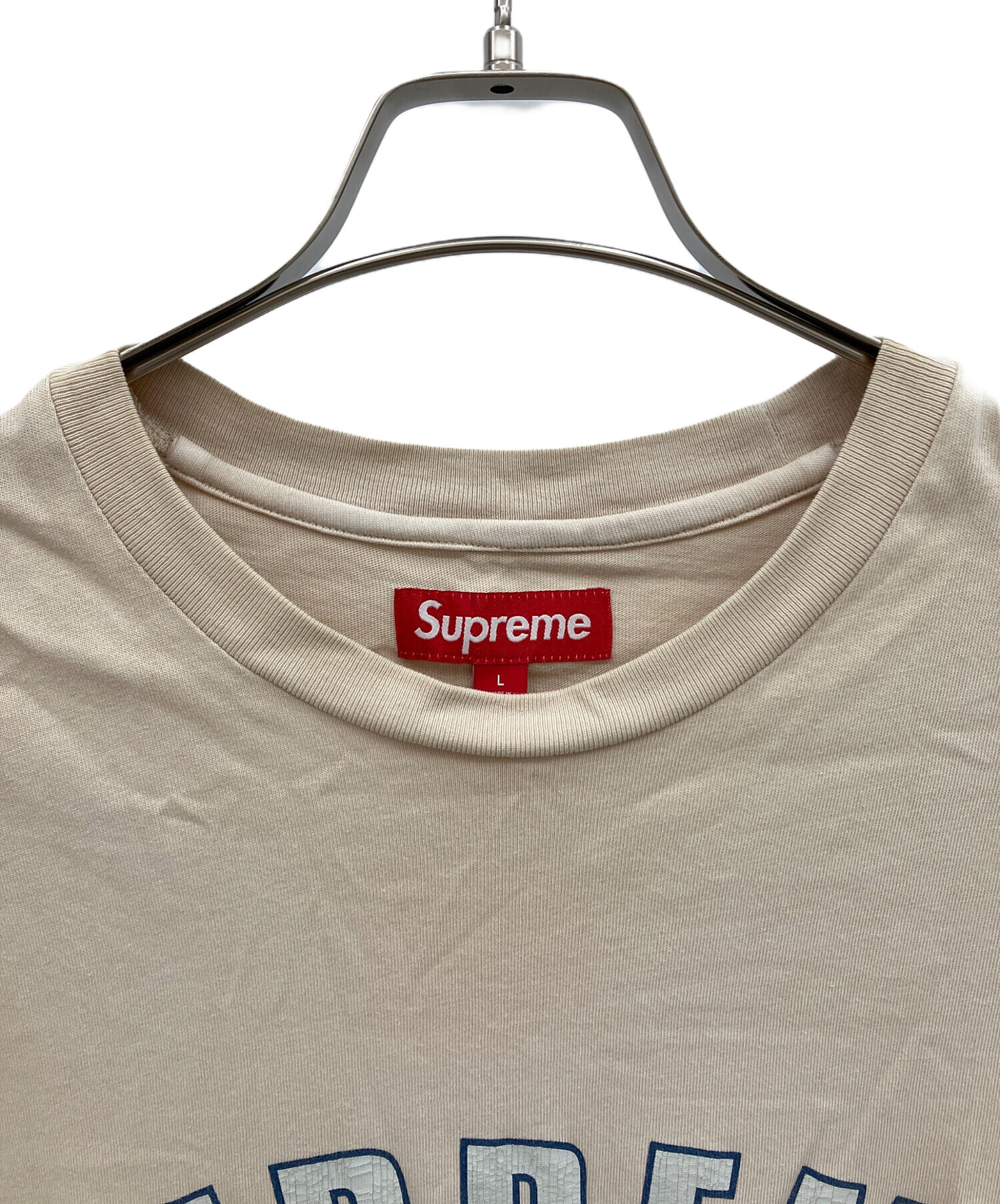中古・古着通販】SUPREME (シュプリーム) Tシャツ ベージュ サイズ:L