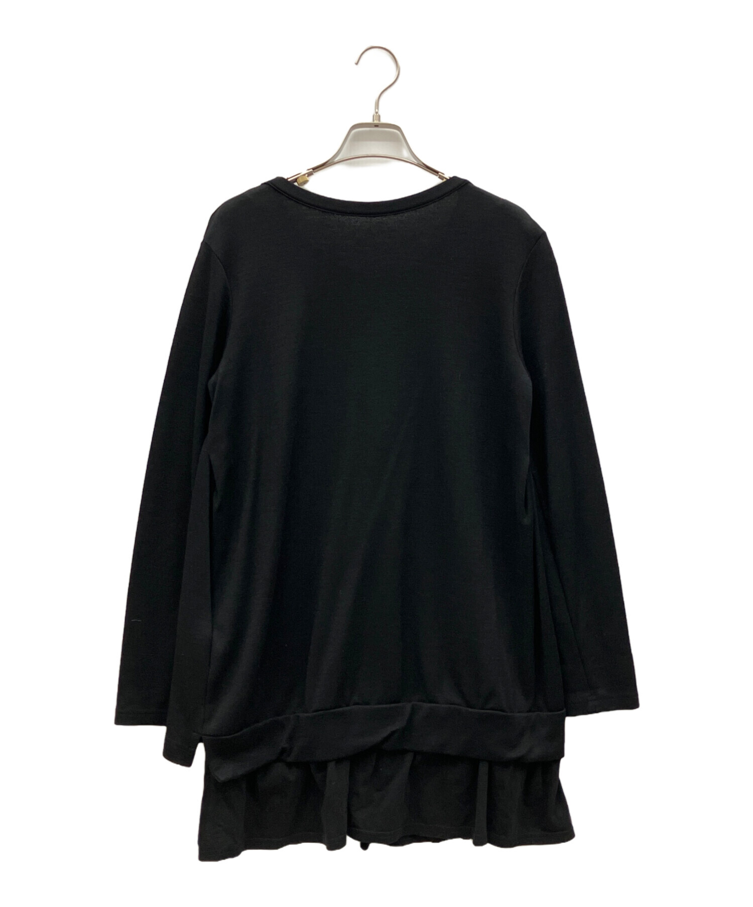 中古・古着通販】Y's (ワイズ) 長袖カットソー ブラック サイズ:M