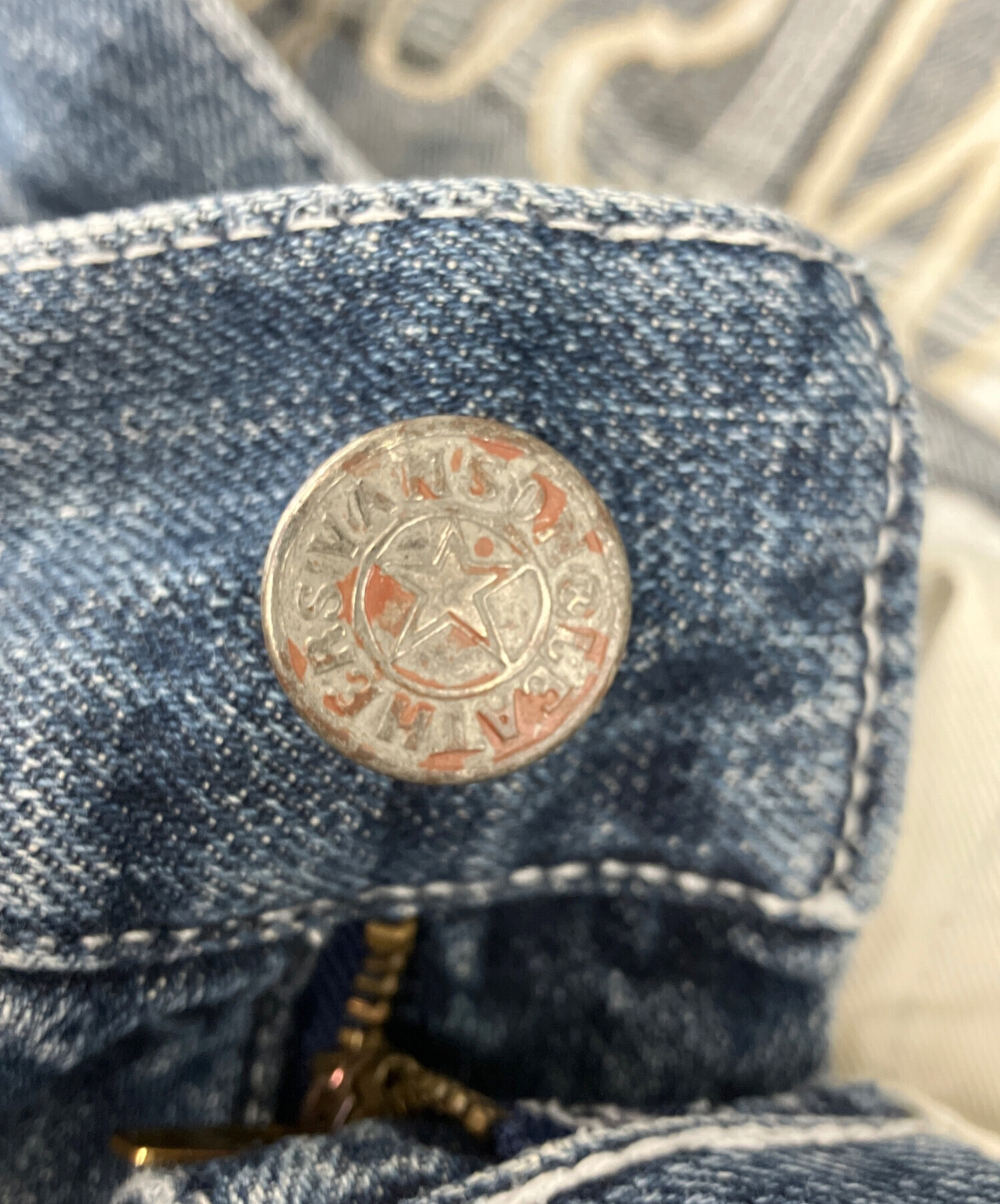 中古・古着通販】VANSON (バンソン) ポパイ刺繍 デニムパンツ