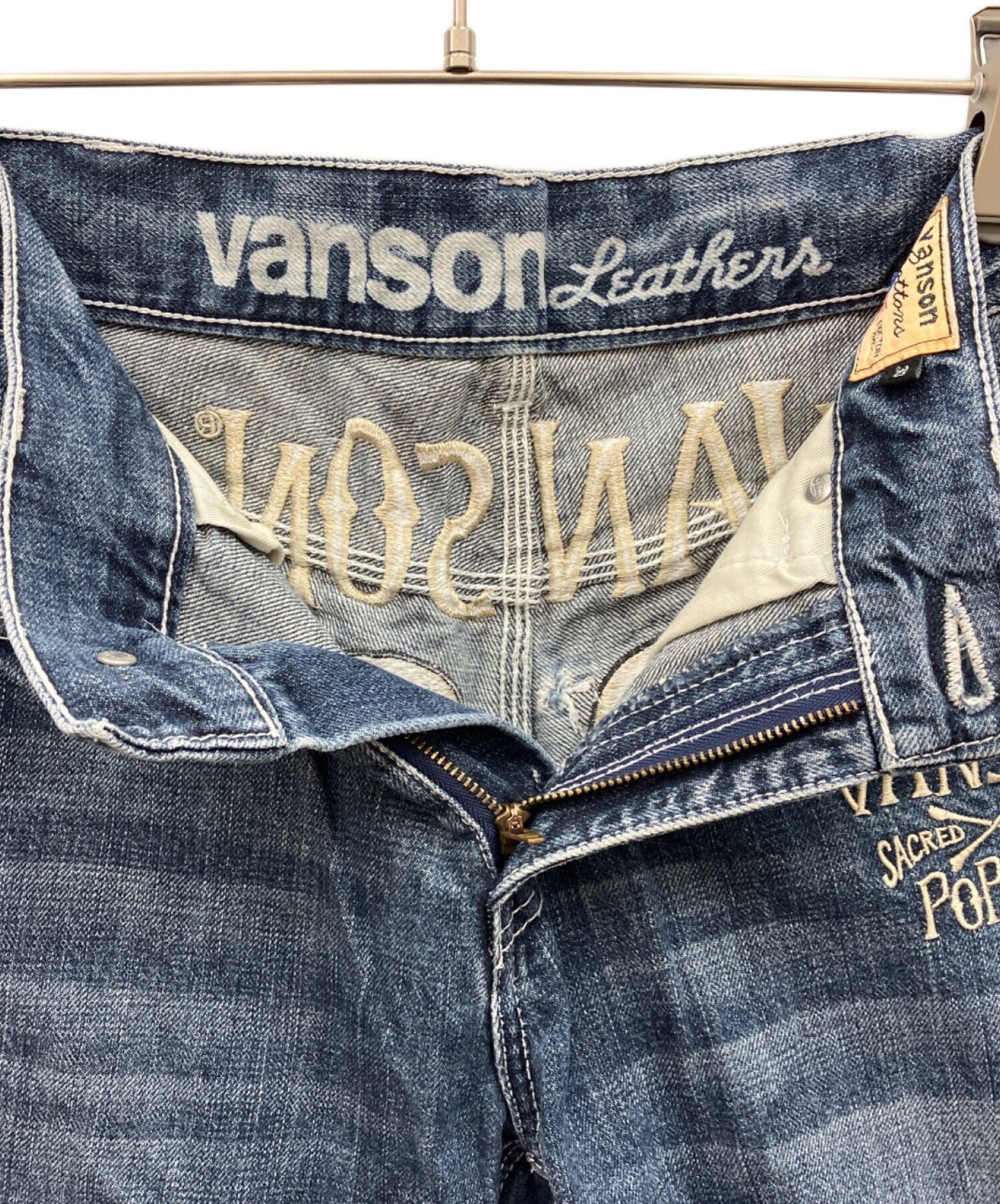 中古・古着通販】VANSON (バンソン) ポパイ刺繍 デニムパンツ