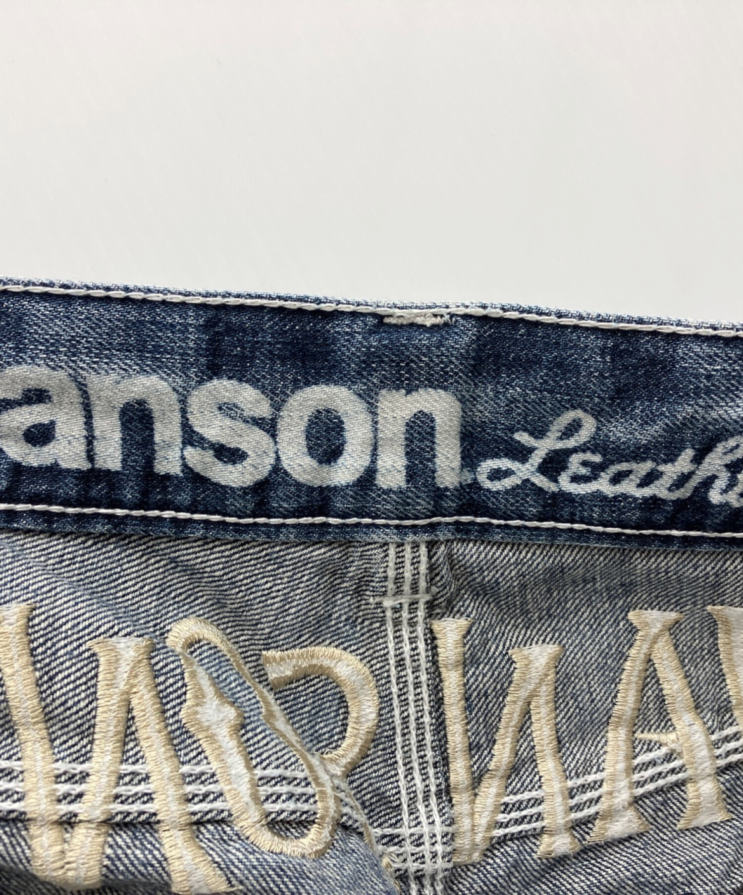 中古・古着通販】VANSON (バンソン) ポパイ刺繍 デニムパンツ