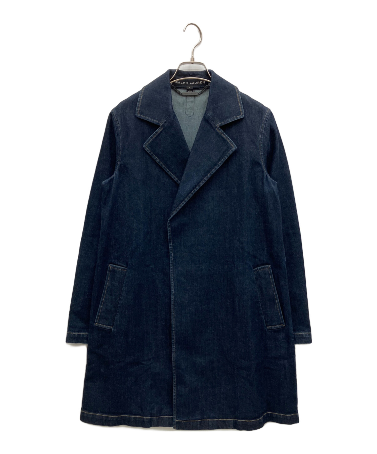 【極美品】RRL　ラルフローレン　デニム　トレンチコート　金ボタン　インディゴ MNPLTCT27620097250_1.jpg