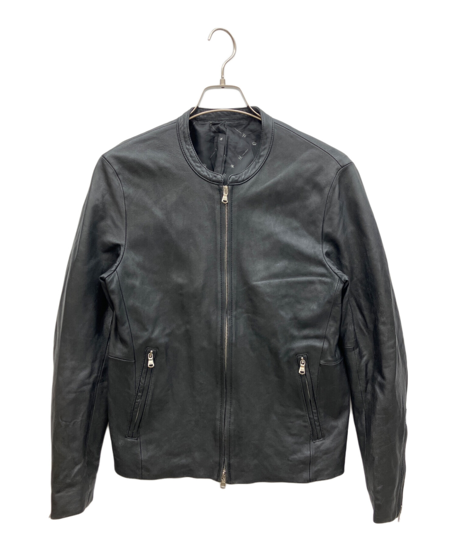 WEB限定シンセティックレザーシングルライダースジャケット TAKEO