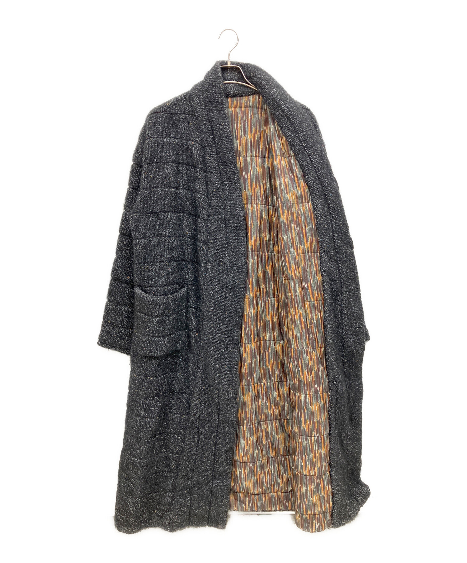 ミッソーニ　MISSONI ショール　モヘアラムズウール　長さ2m程　希少正規品 中古・古着通販】MISSONI (ミッソーニ) ウールコート グレー サイズ