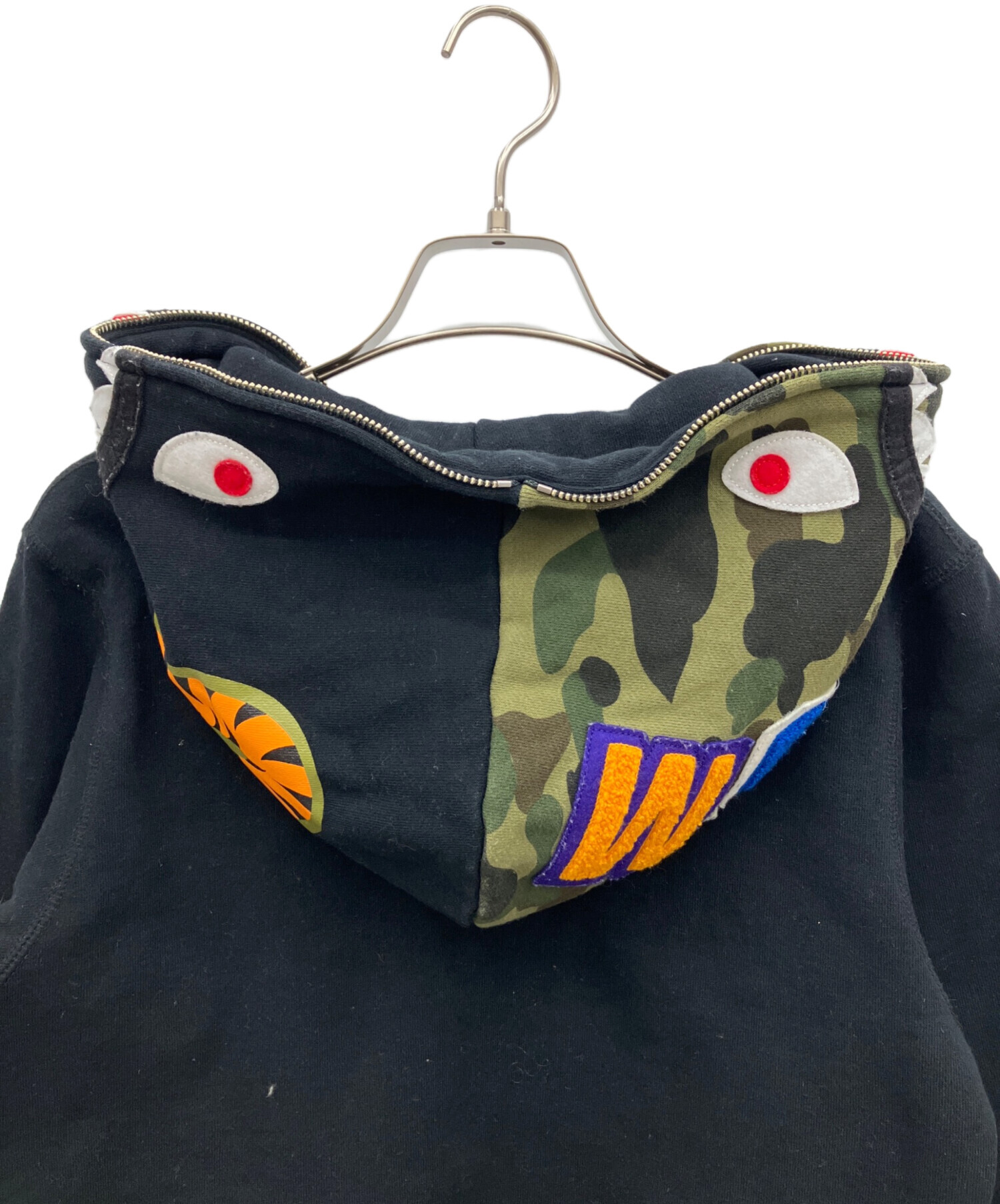 【未使用】A BATHING APE エイプ シャーク ニット パーカー S A BATHING APE（アベイシングエイプ） パーカー SHARK PULLOVER HOODIE