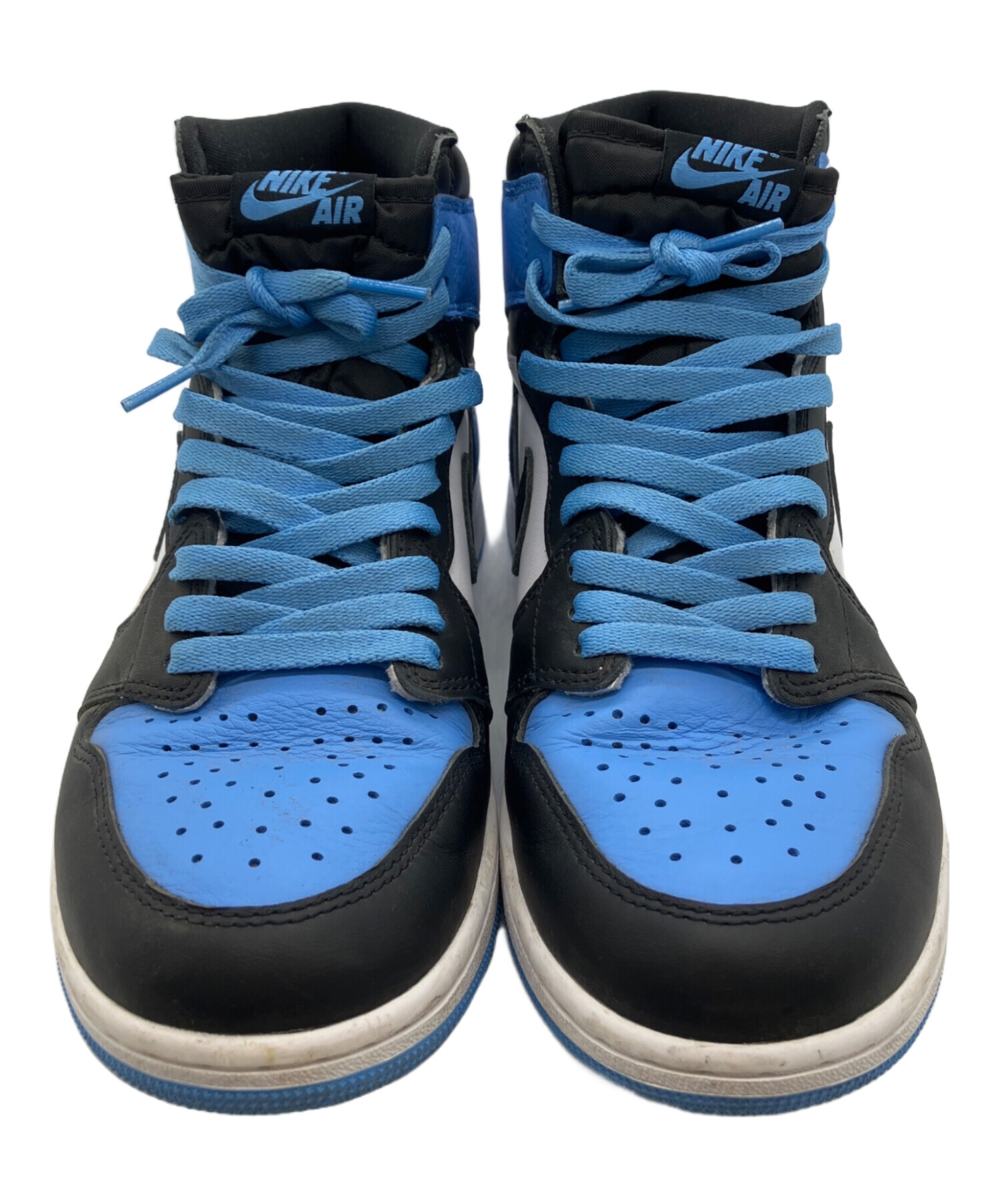 中古・古着通販】NIKE (ナイキ) ハイカットスニーカー ブルー×ブラック