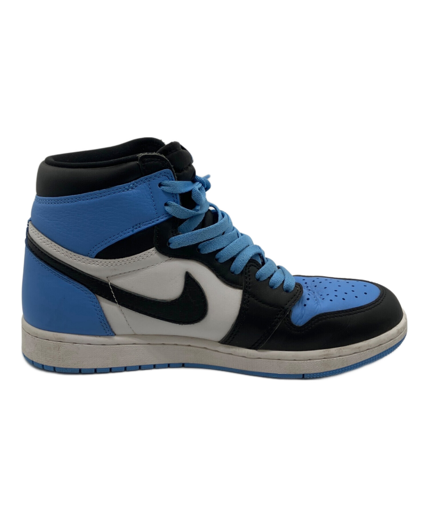 中古・古着通販】NIKE (ナイキ) ハイカットスニーカー ブルー×ブラック
