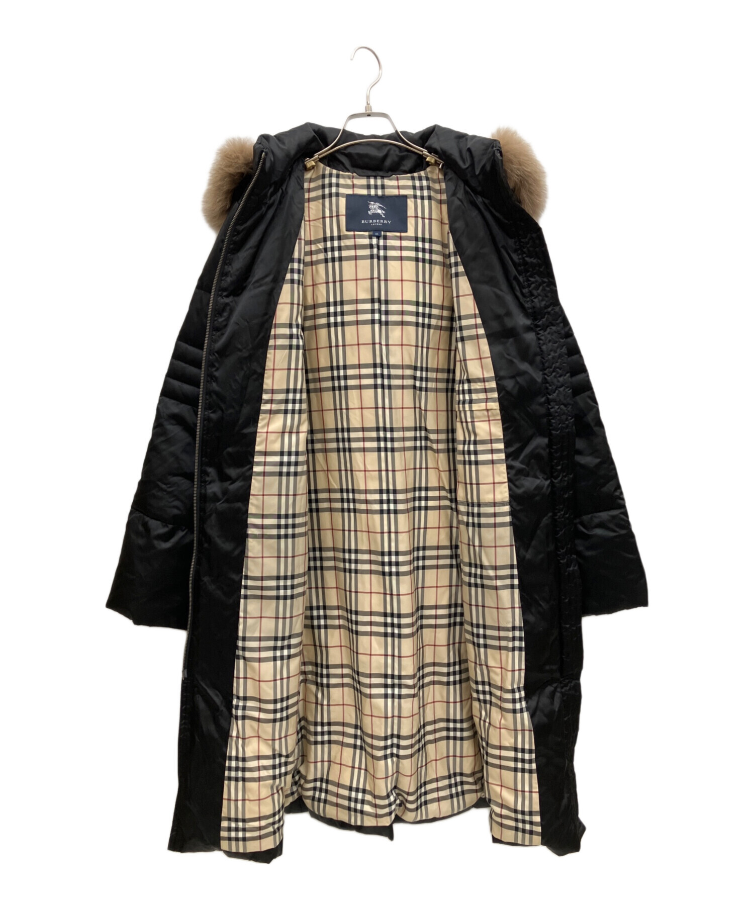 中古・古着通販】BURBERRY (バーバリー) ダウンコート ブラック サイズ 