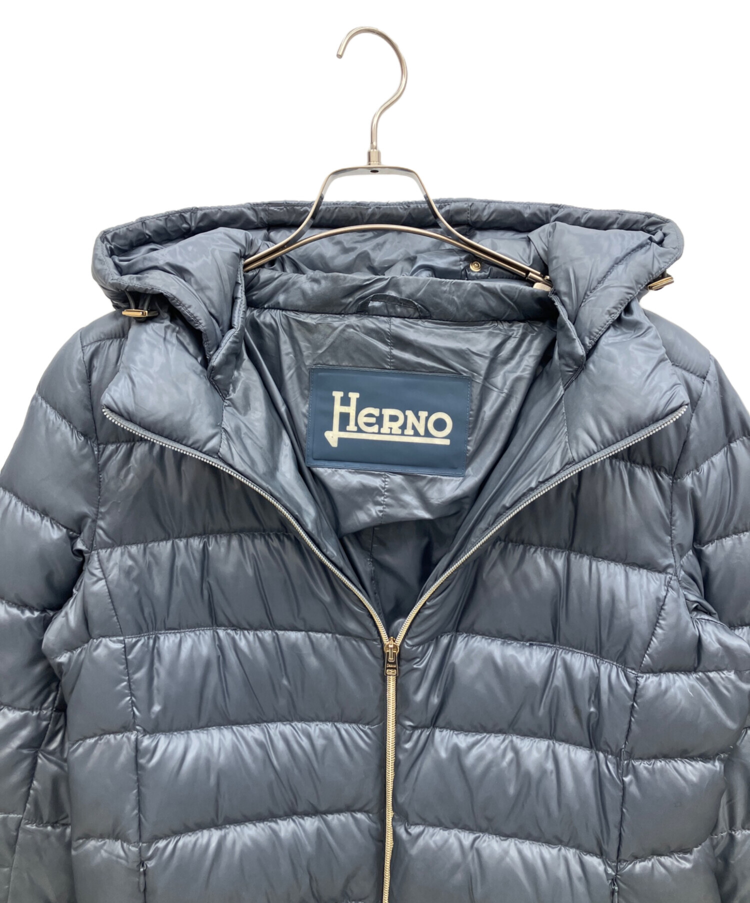 中古・古着通販】HERNO (ヘルノ) ダウンジャケット グレー サイズ:48
