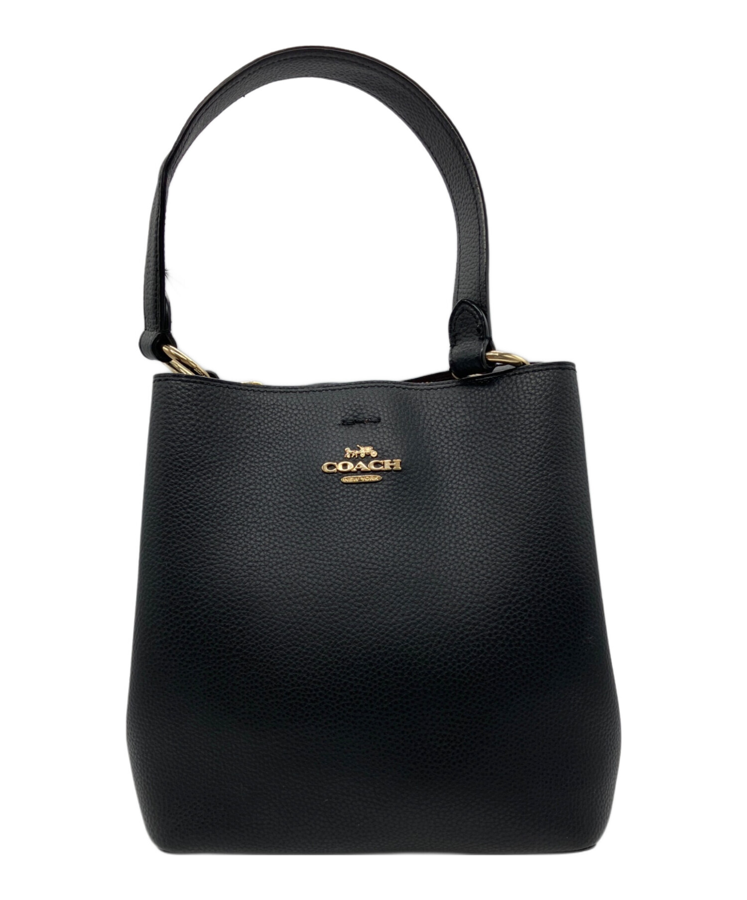 中古・古着通販】COACH (コーチ) スモールタウンバケット ブラック 