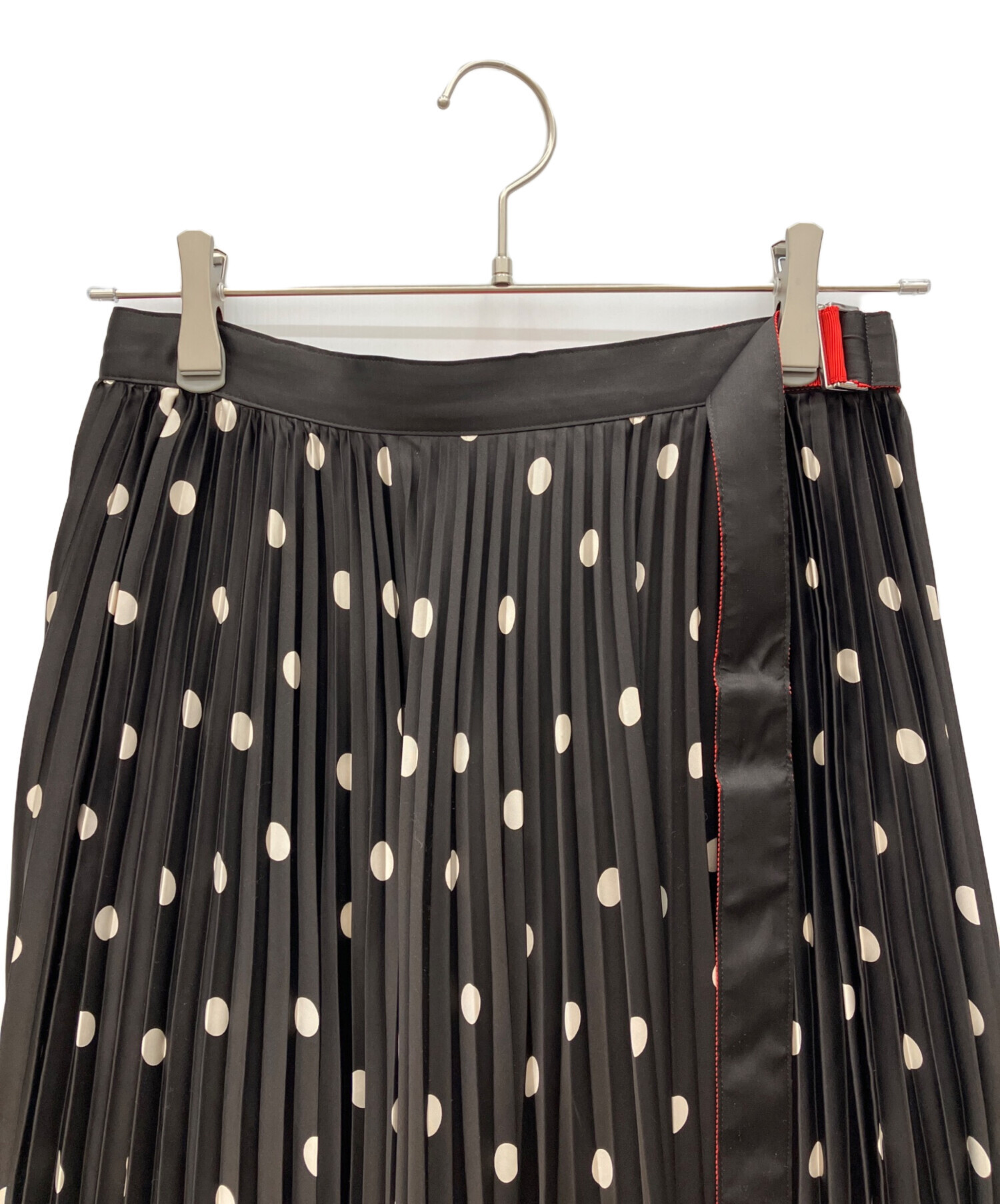 中古・古着通販】sacai (サカイ) ドットスカート ブラック サイズ:1