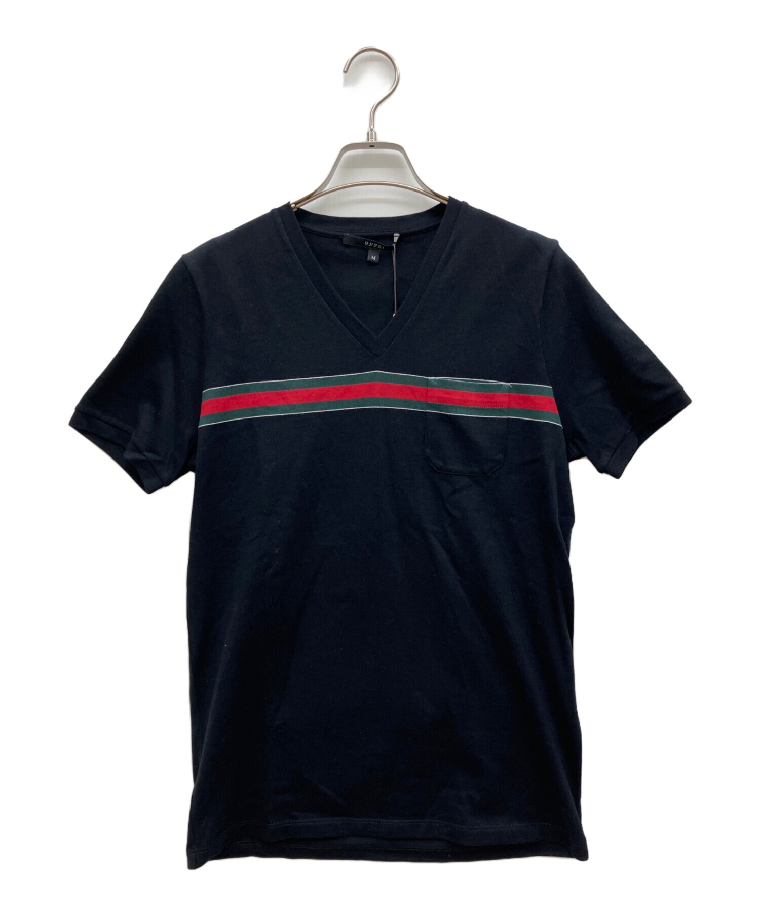 中古・古着通販】GUCCI (グッチ) Vネックニット ブラック サイズ