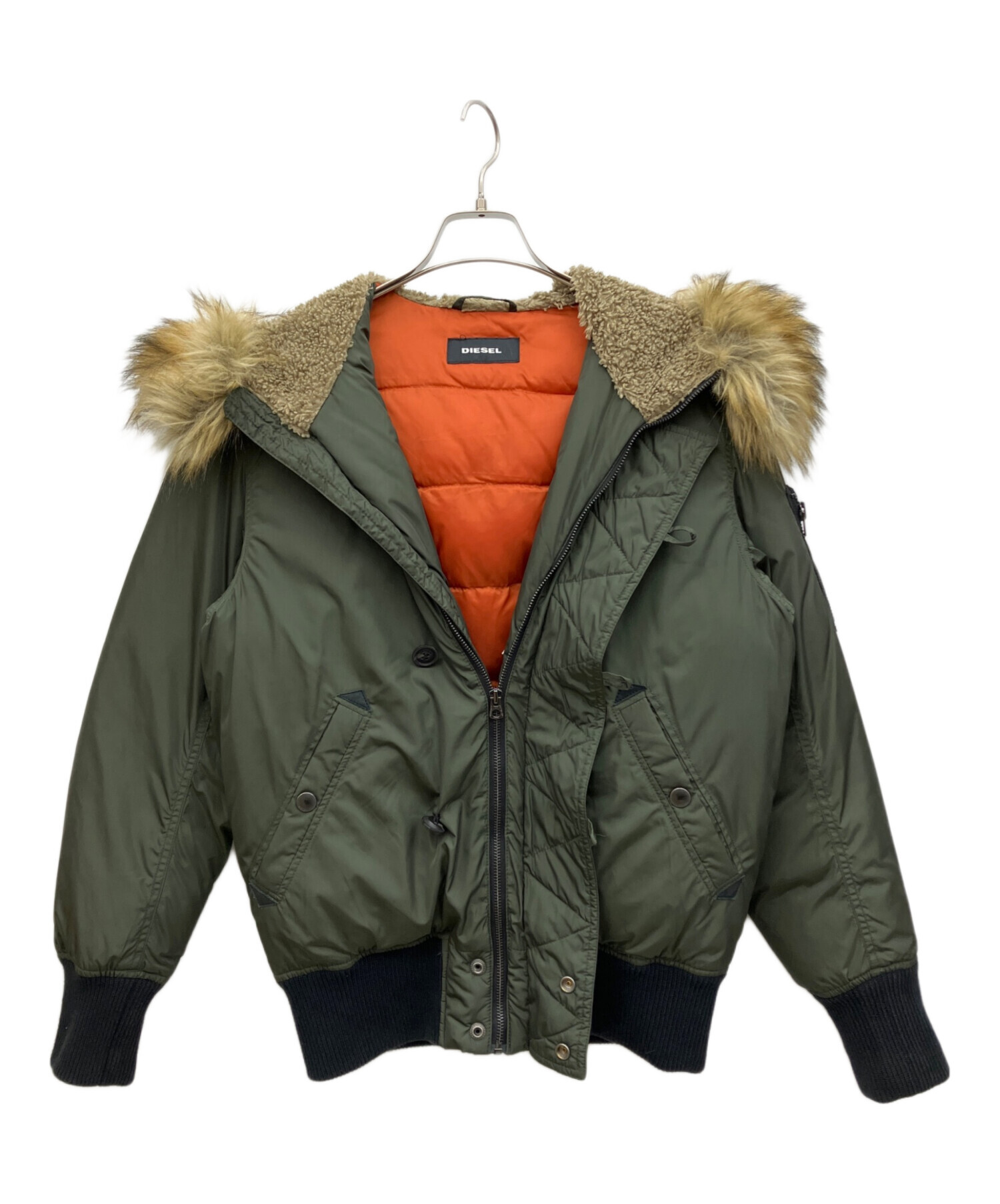 中古・古着通販】DIESEL (ディーゼル) N-2Bジャケット グリーン サイズ