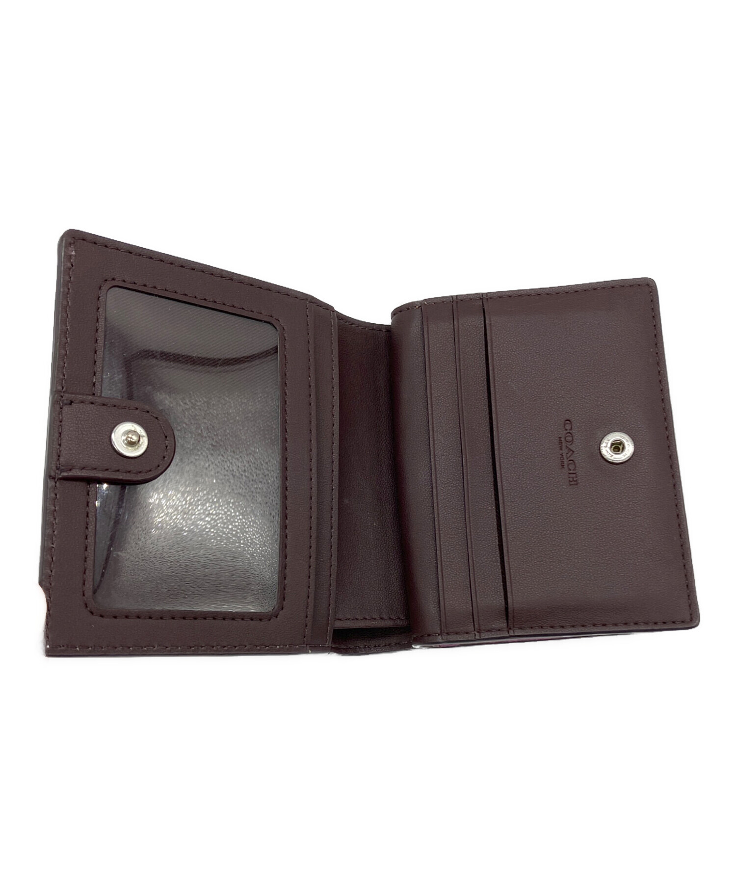 中古・古着通販】COACH (コーチ) 2つ折り財布 パープル｜ブランド