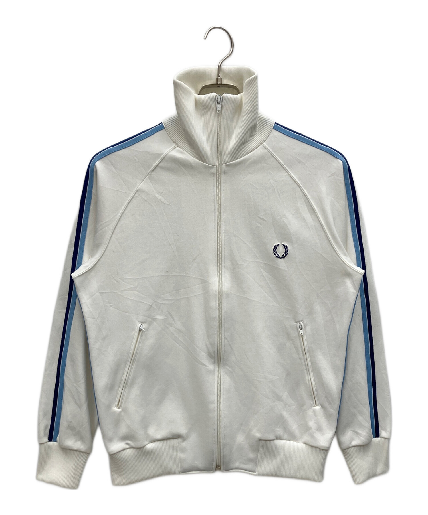 フレッドペリー トラックジャケット 青白 中古・古着通販】FRED PERRY (フレッドペリー) トラックジャケット
