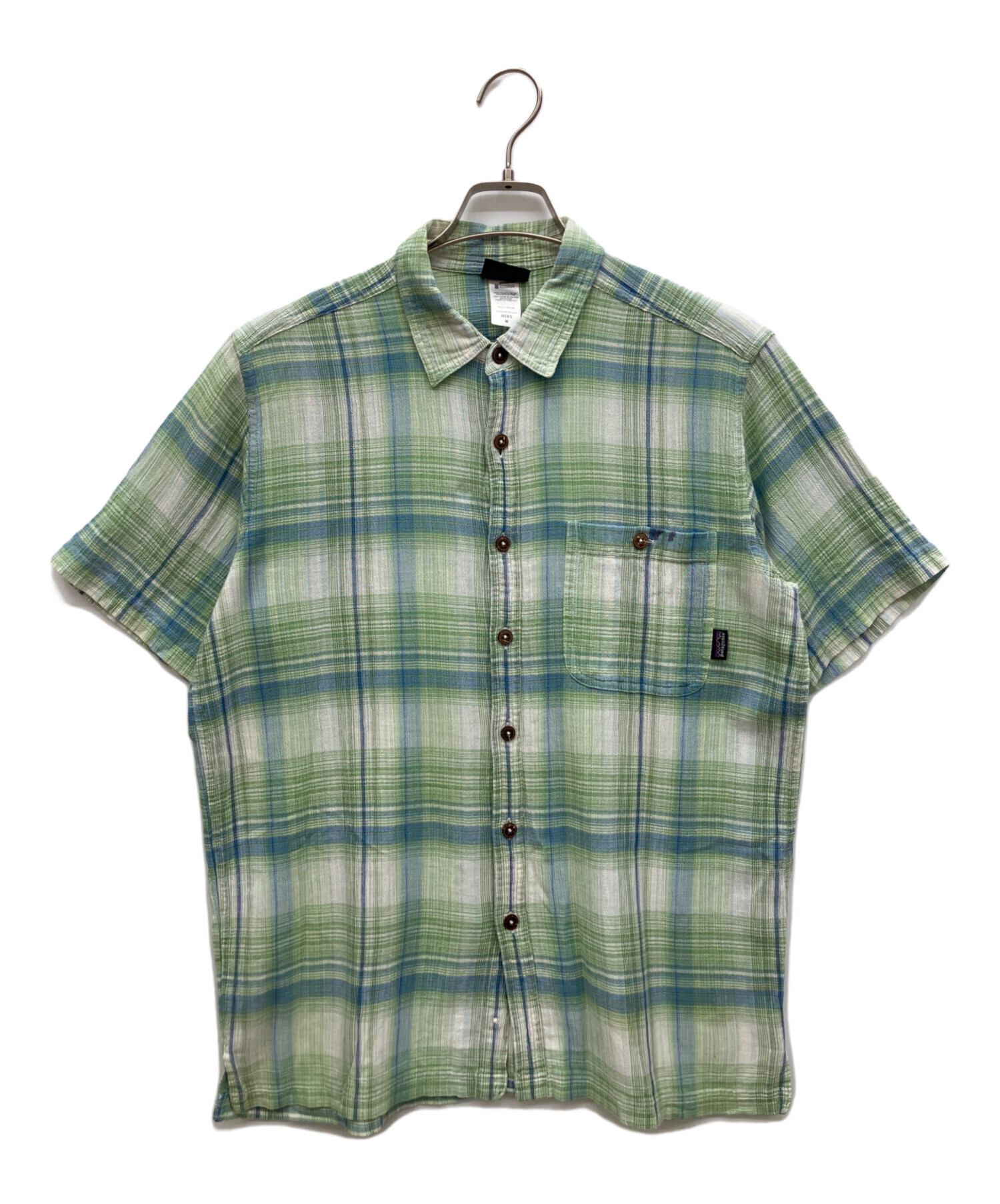 中古・古着通販】Patagonia (パタゴニア) 半袖シャツ グリーン サイズ