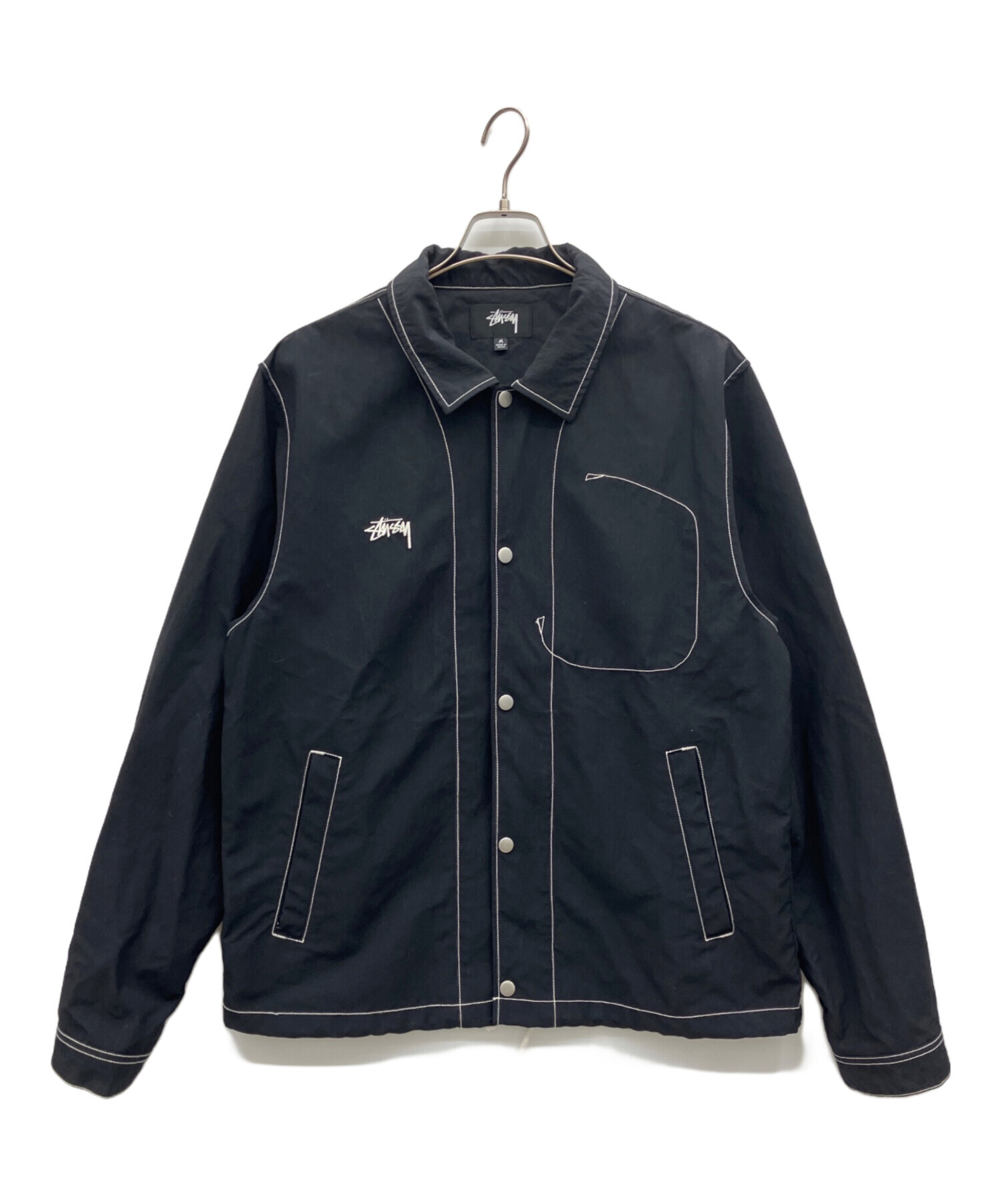 中古・古着通販】stussy (ステューシー) Nylon Folsom JKT ブラック