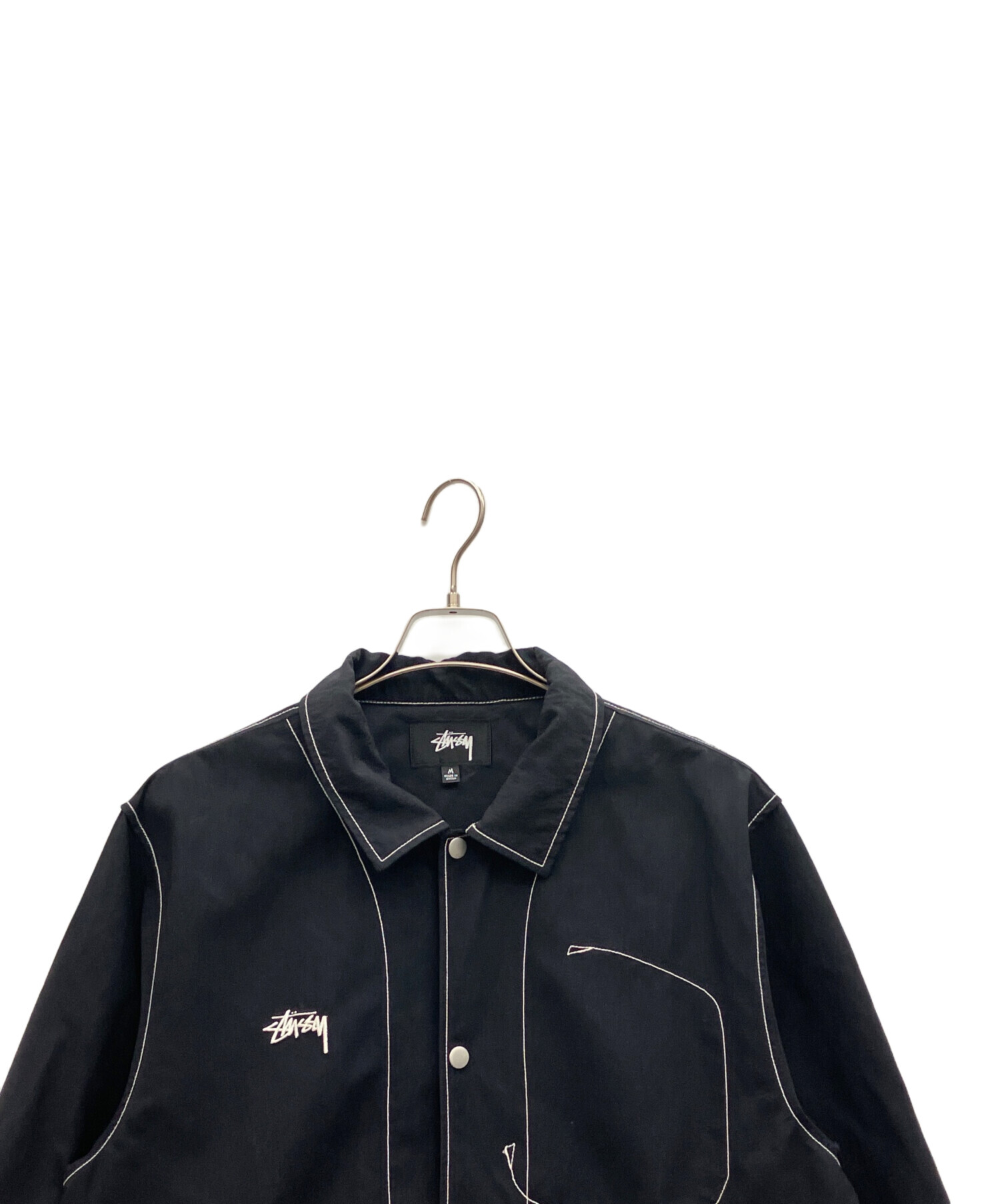 中古・古着通販】stussy (ステューシー) Nylon Folsom JKT ブラック