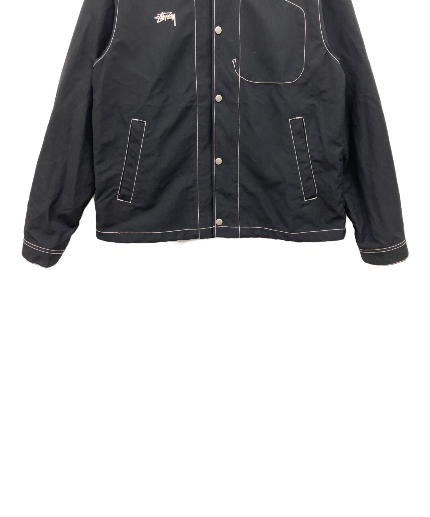 中古・古着通販】stussy (ステューシー) Nylon Folsom JKT ブラック