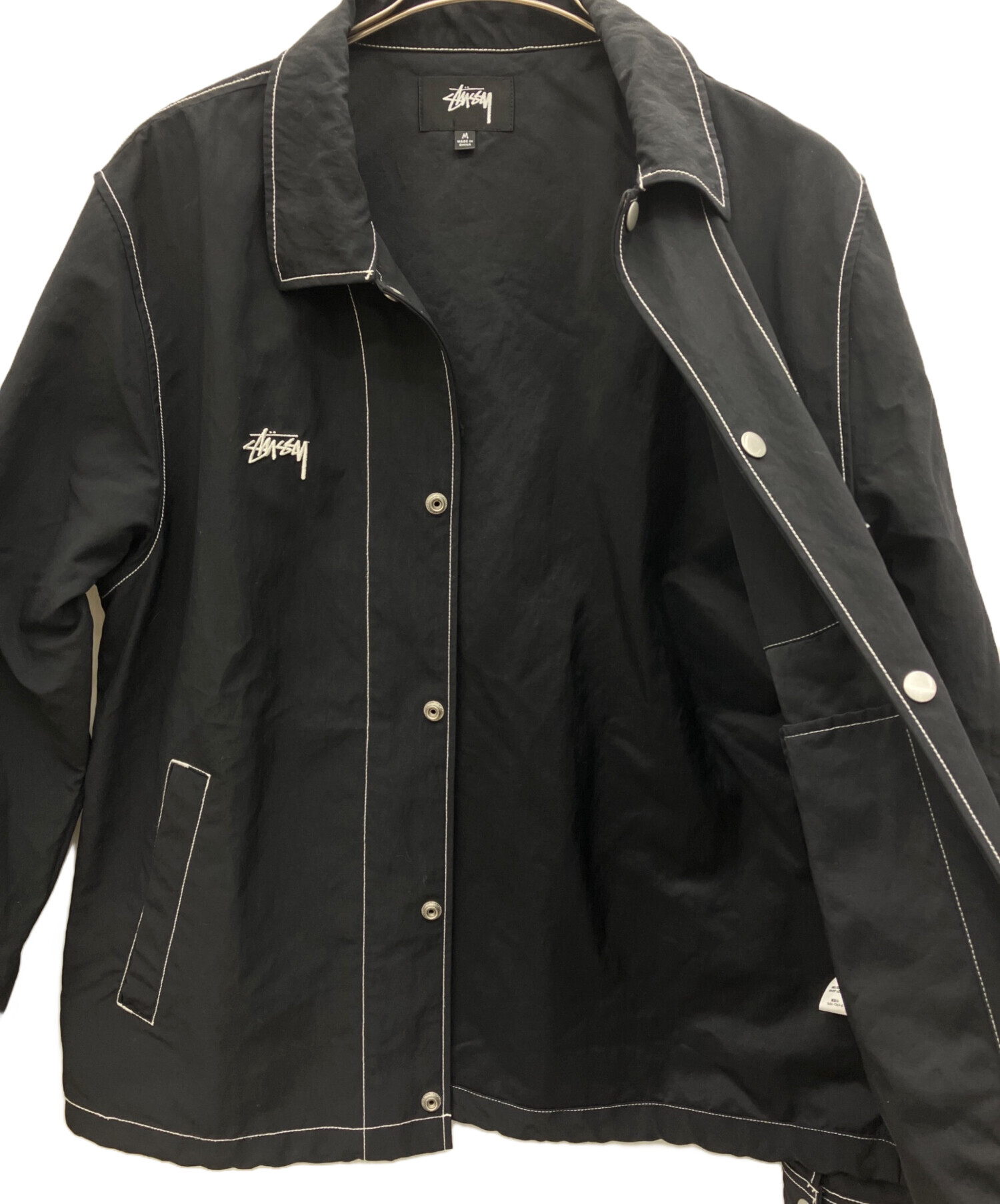 中古・古着通販】stussy (ステューシー) Nylon Folsom JKT ブラック