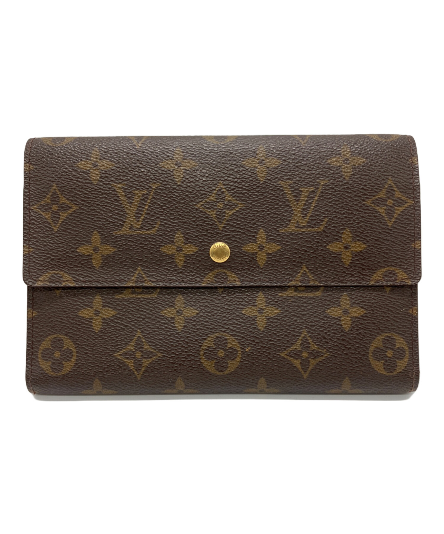 中古・古着通販】LOUIS VUITTON (ルイ ヴィトン) 3つ折り財布 ブラウン