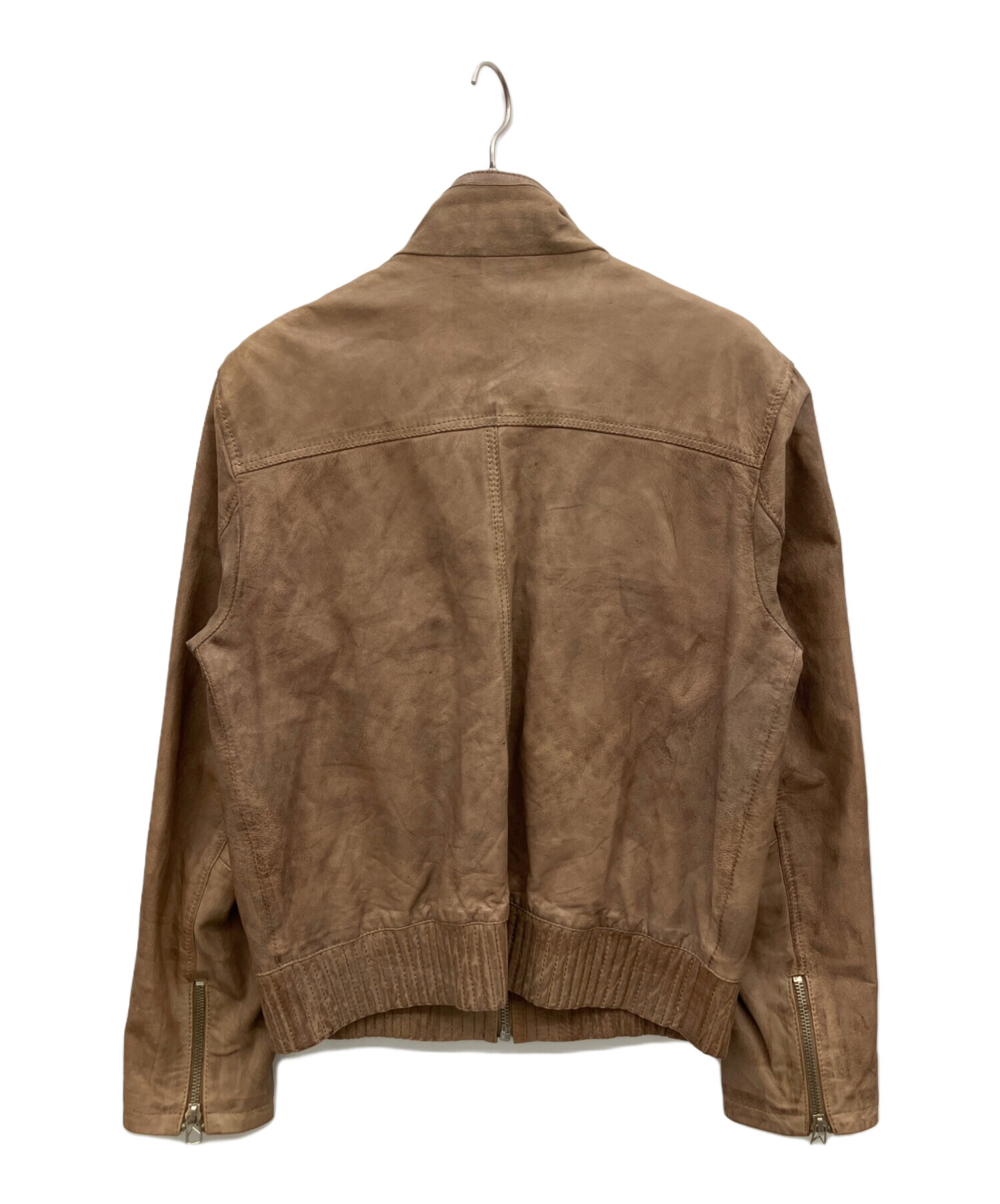 中古・古着通販】ZARA (ザラ) レザージャケット ブラウン サイズ:XL